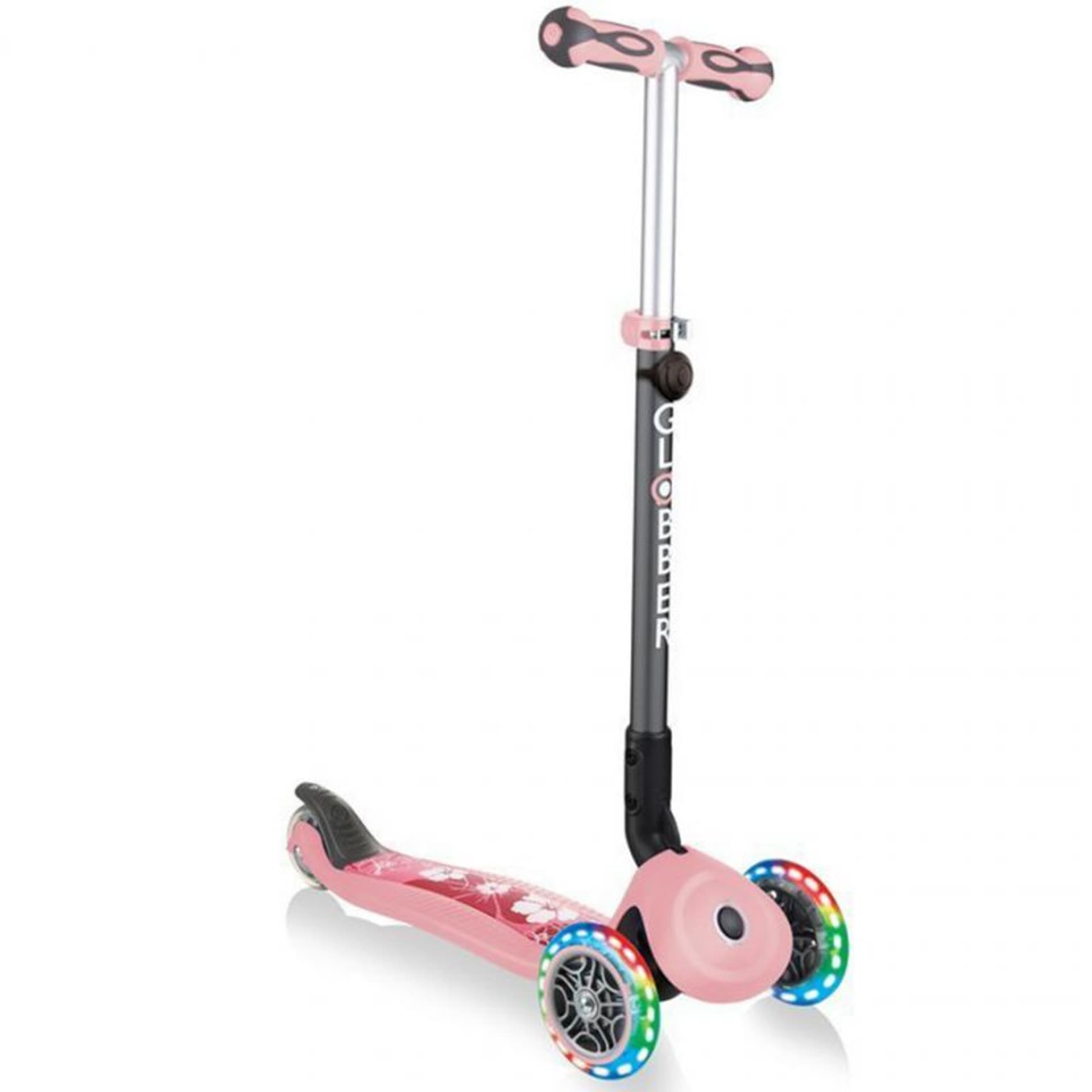 

Hulajnoga jeździk rowerek Smj Globber GO-UP Deluxe Fantasy Lights Pastel Pink - Flowers Jr 647-211 (kolor Różowy)