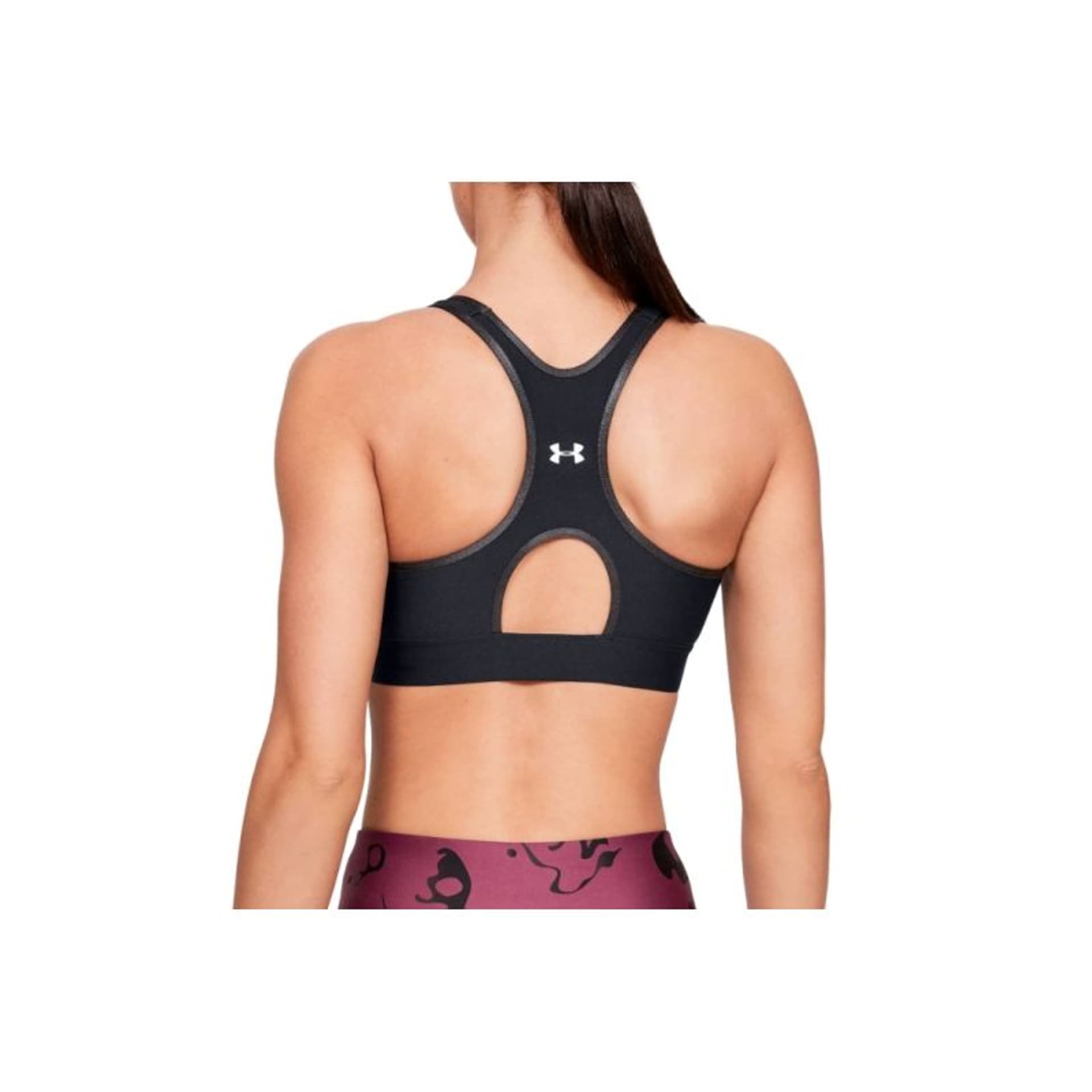 

Stanik sportowy Under Armour Mid Keyhole Graphic Bra W 1344333 (kolor Czarny, rozmiar S)