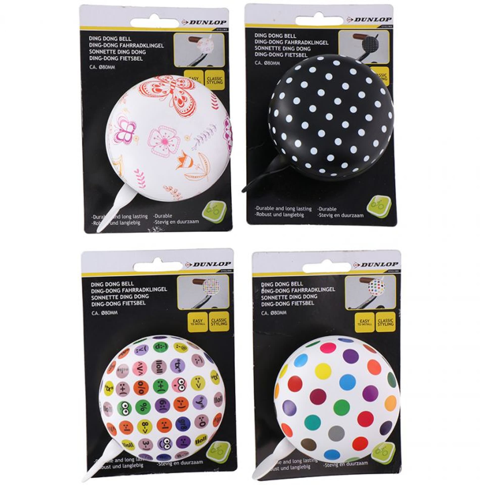 

Dzwonek rowerowy Dunlop 80 mm 2060155 (kolor Wielokolorowy)