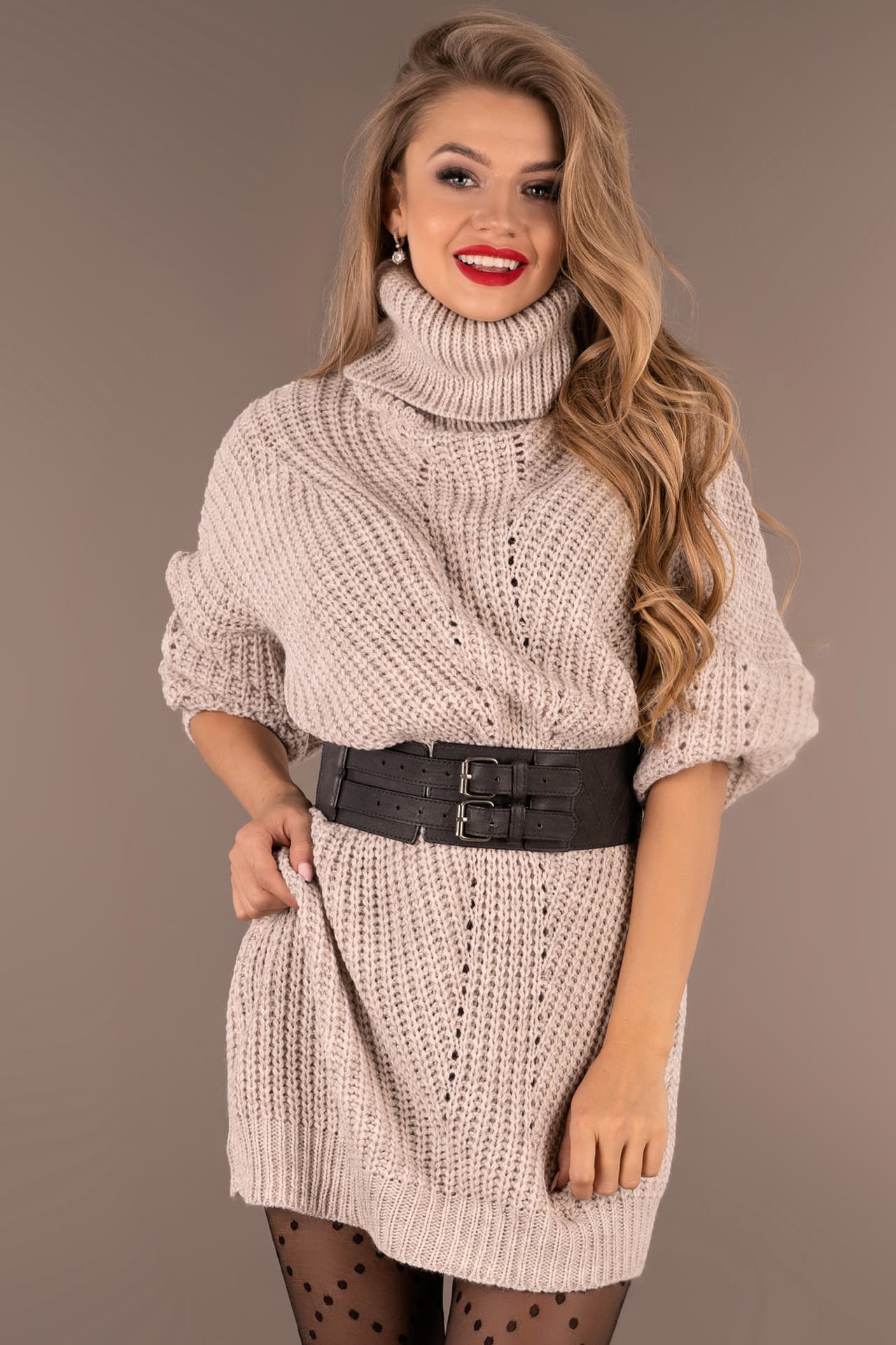 

Joriana Beige sweter (kolor beżowy, rozmiar, Kolor beżowy/rozmiar one size