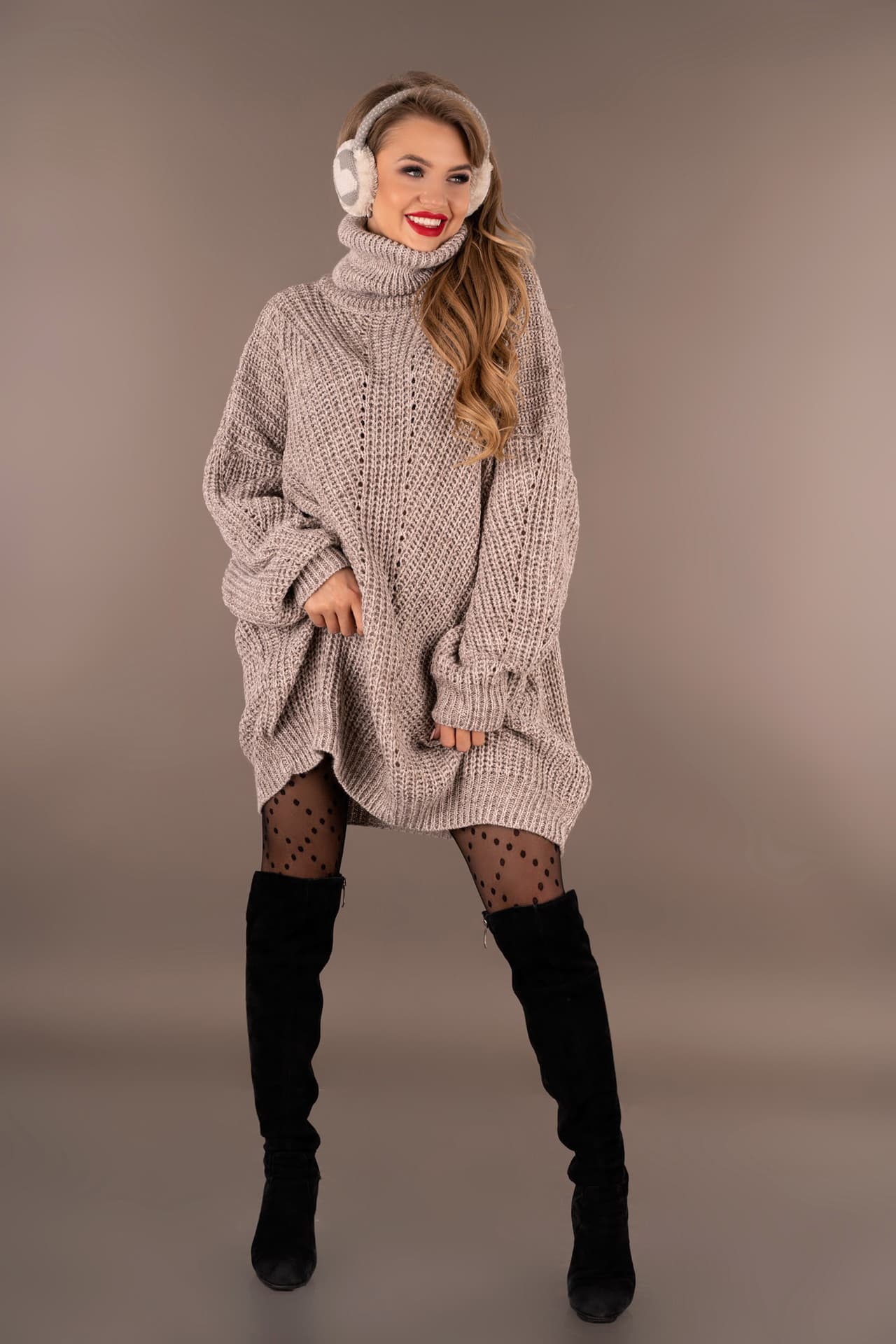 

Joriana Mocca sweter (kolor mocca, rozmiar, Kolor mocca/rozmiar one size