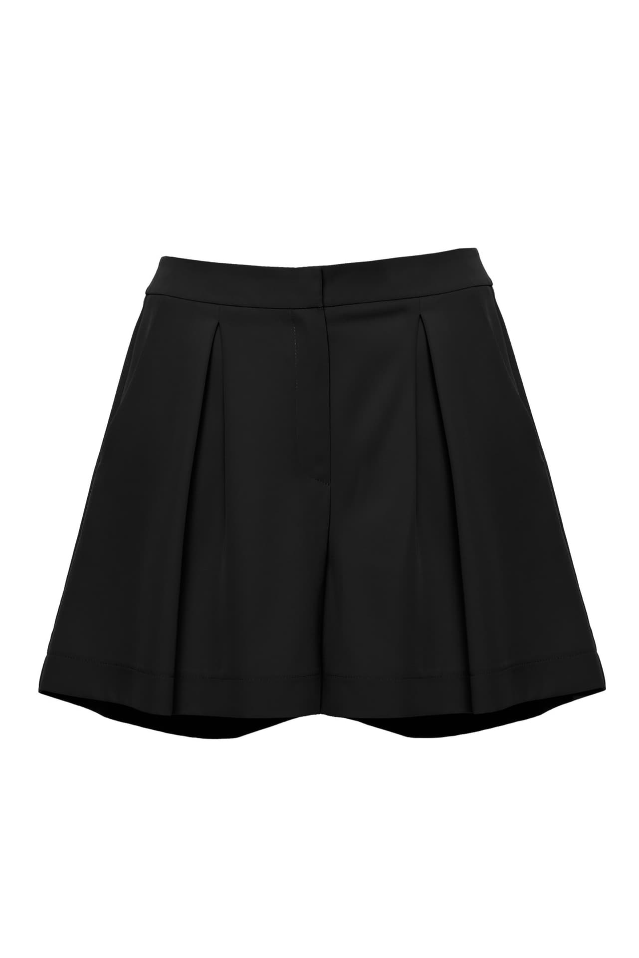 

K049 Szorty z zakładkami - czarne (kolor czarny, rozmiar XXL)