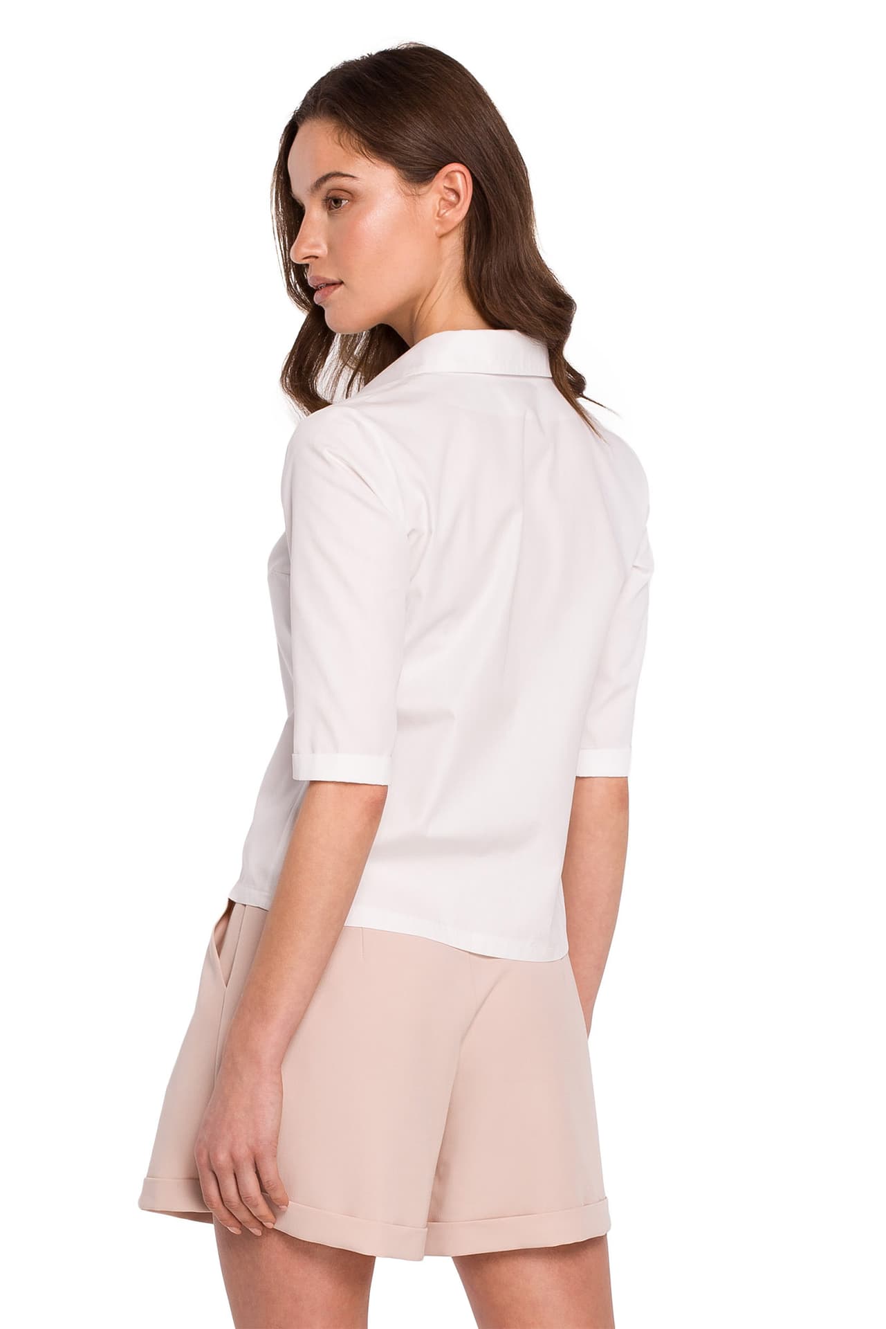 

K125 Koszula z kołnierzem - biała (kolor biały, rozmiar XXL)