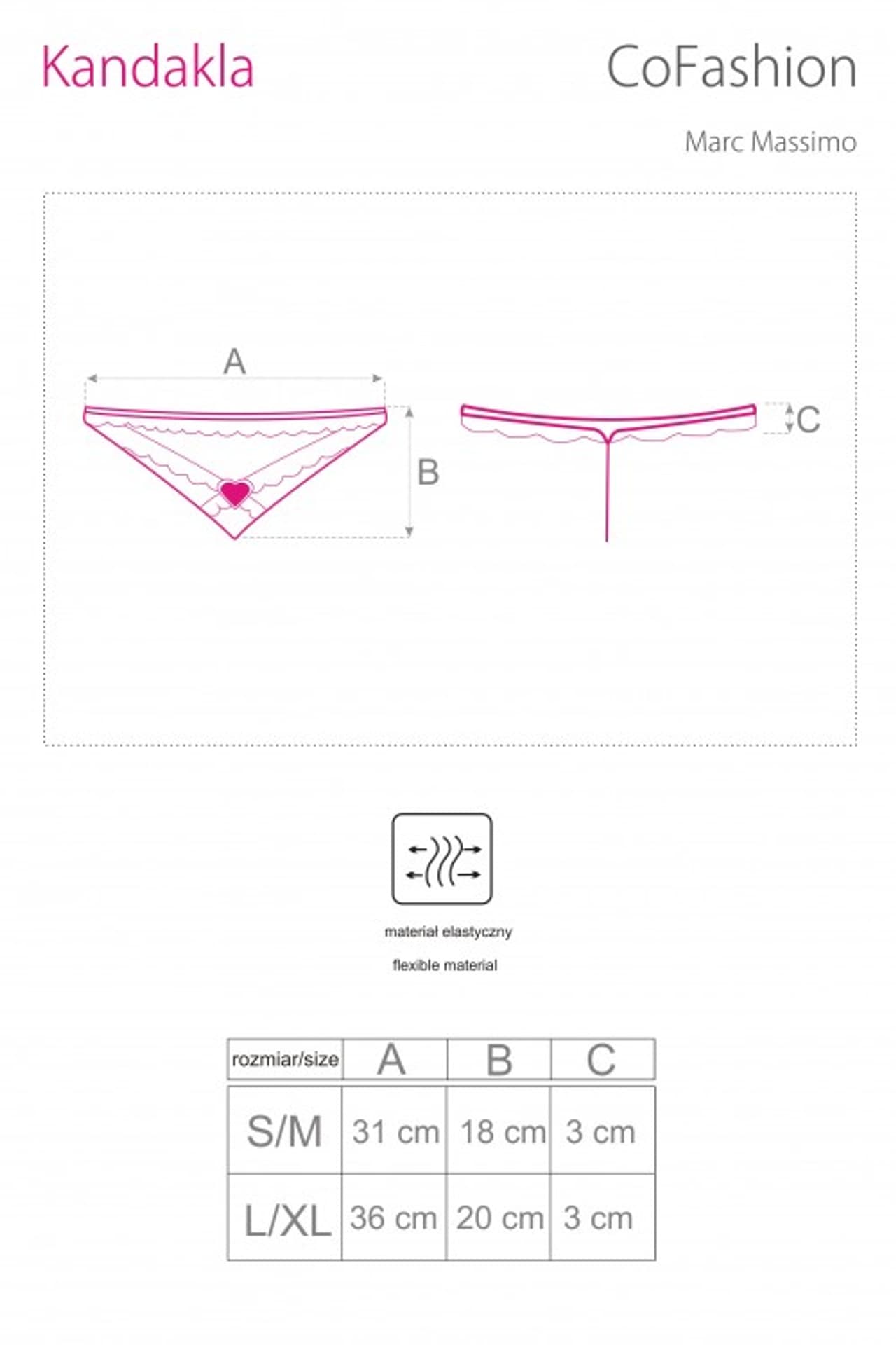 

Kandakla CF 90402 stringi (kolor black, rozmiar L/XL)