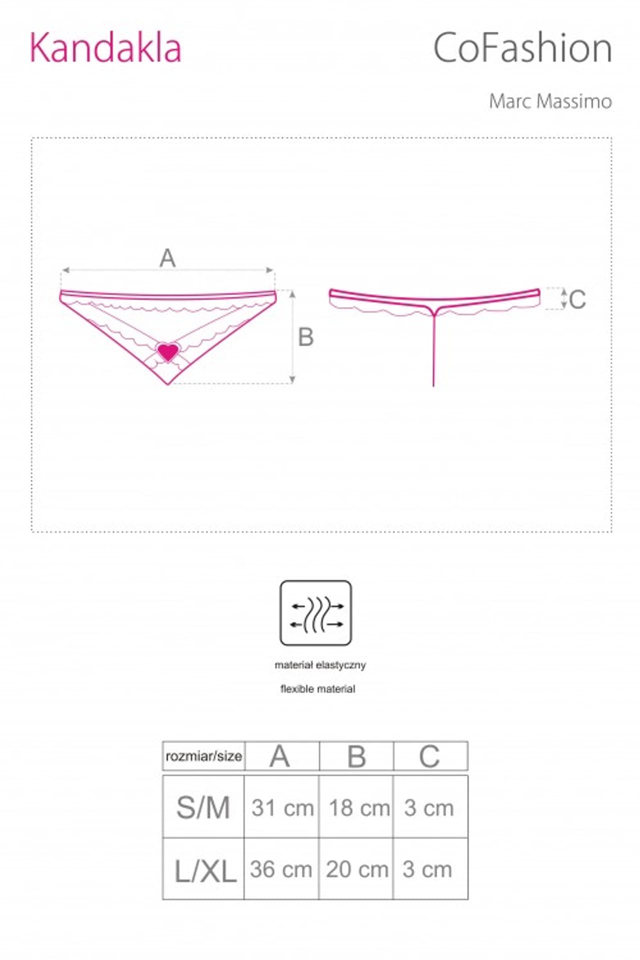 

Kandakla CF 90402 stringi (kolor black, rozmiar S/M)