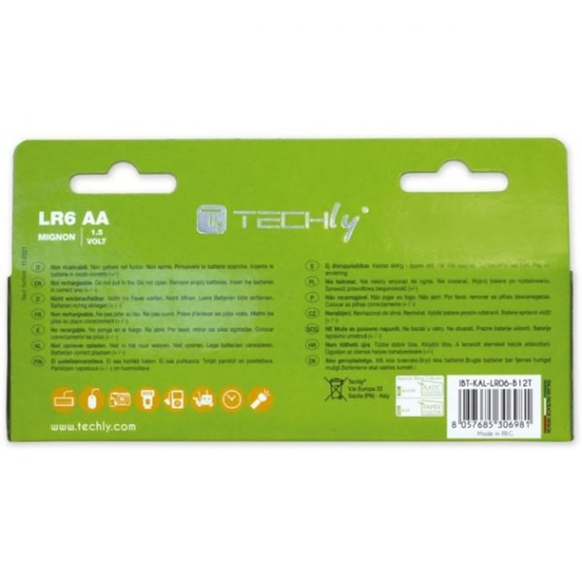

Baterie alkaliczne LR06 AA 12szt, (IBT-LR06T12B)