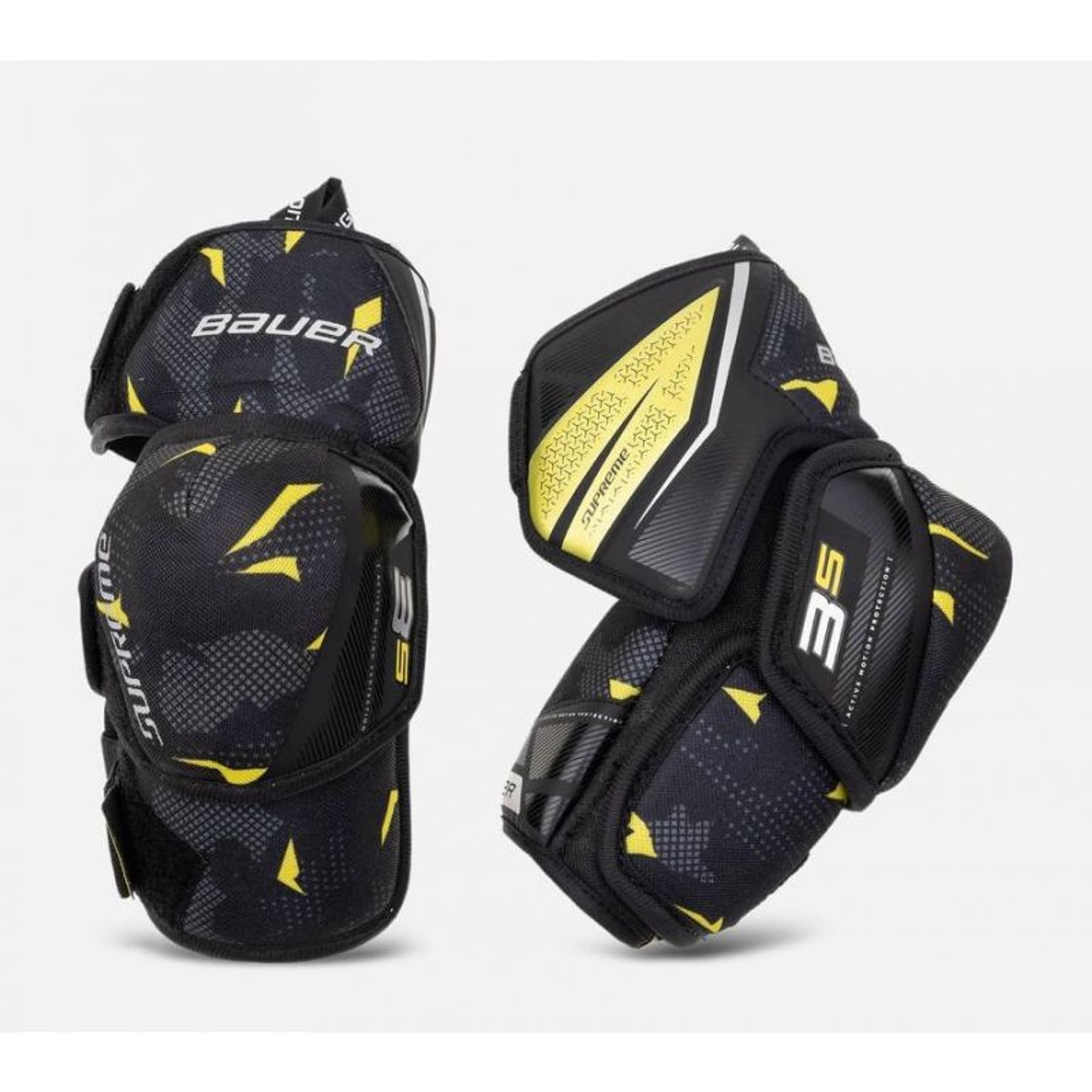 

Nałokietniki hokejowe Bauer Supreme 3S Jr (kolor Czarny. Żółty, rozmiar S)