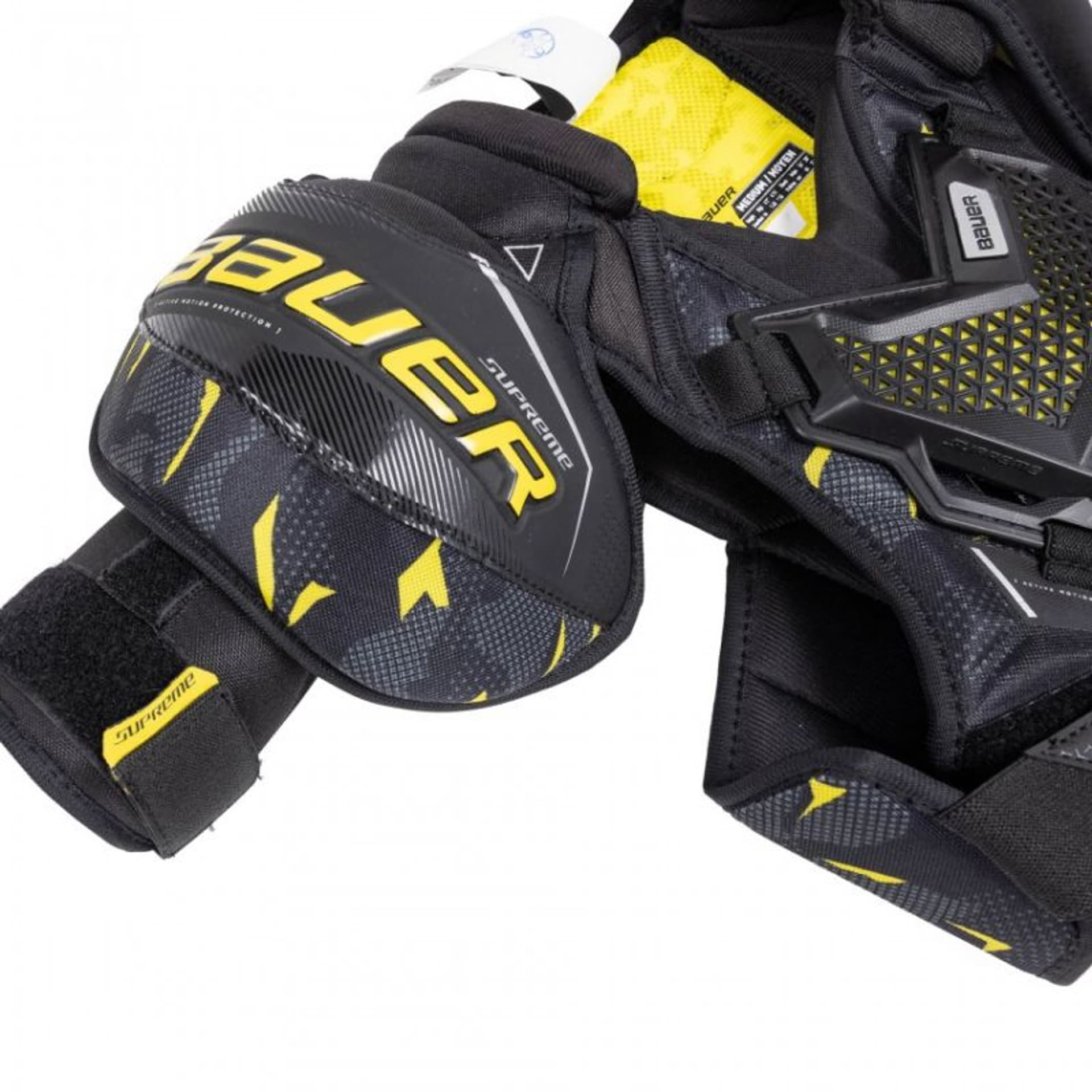 

Naramienniki hokejowe Bauer Supreme 3S Jr (kolor Czarny. Żółty, rozmiar M)