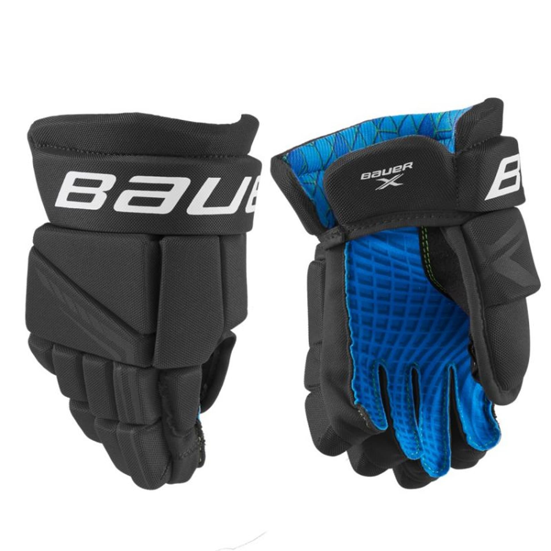 

Rękawice hokejowe Bauer X Junior (kolor Czarny. Niebieski, rozmiar 9")