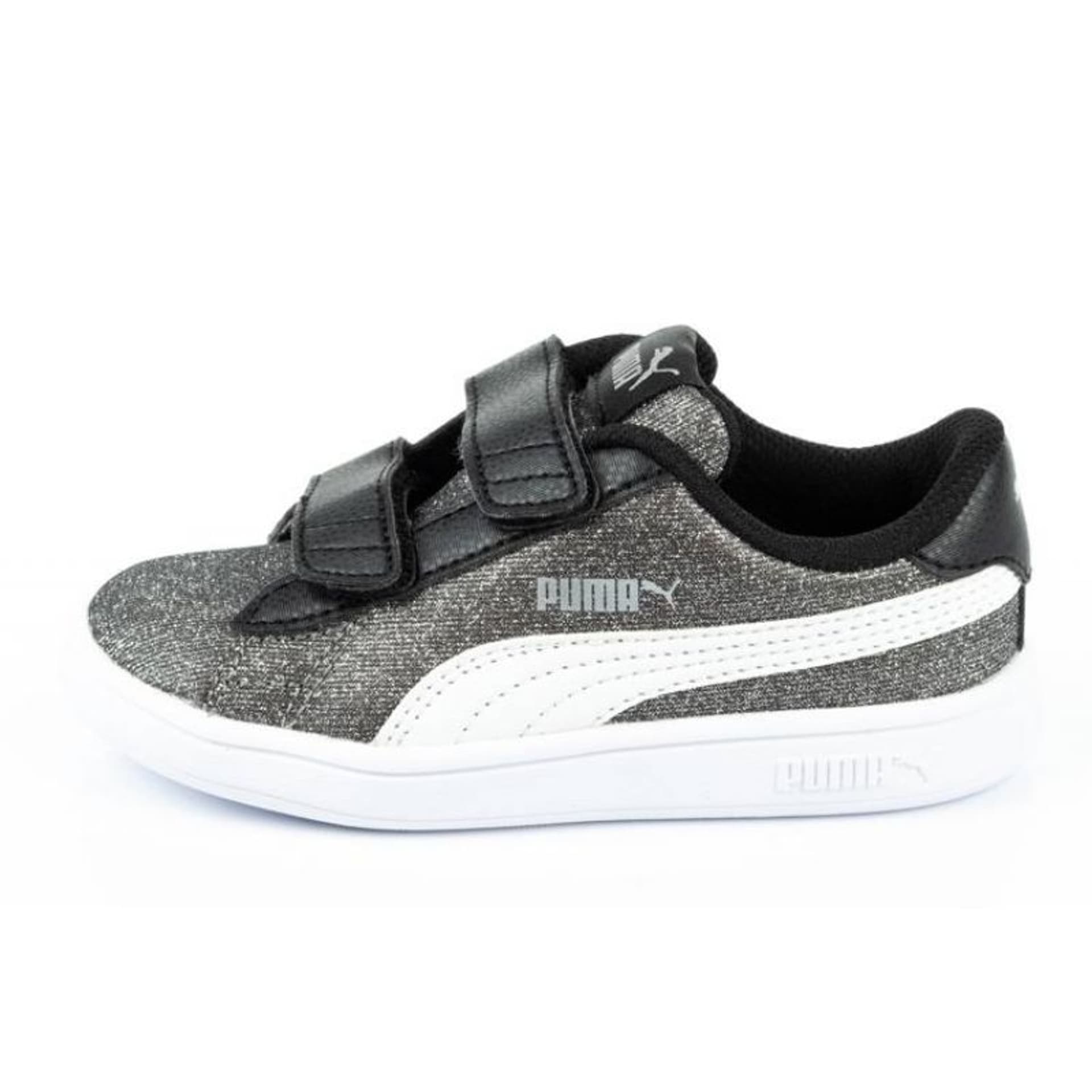 

Buty Puma Smash V2 Glitz Glam Jr 367380 (kolor Szary/Srebrny, rozmiar 19)