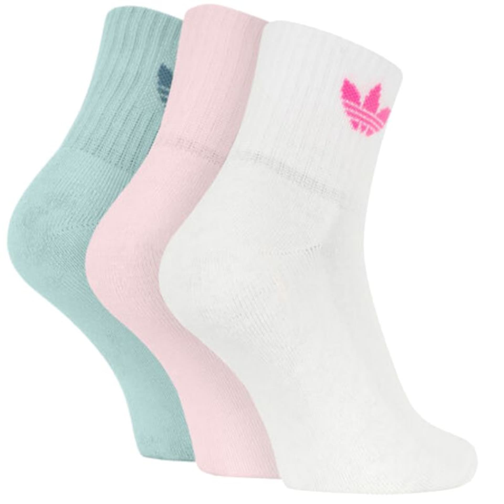 

Skarpety adidas Mid-Cut Crew Socks 3 Pairs W (kolor Biały. Zielony. Różowy, rozmiar 46-48)