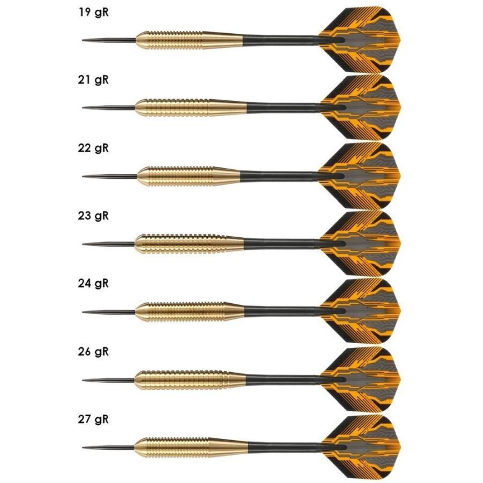 

Rzutki Harrows Club Brass Steeltip (kolor Czarny. Złoty)