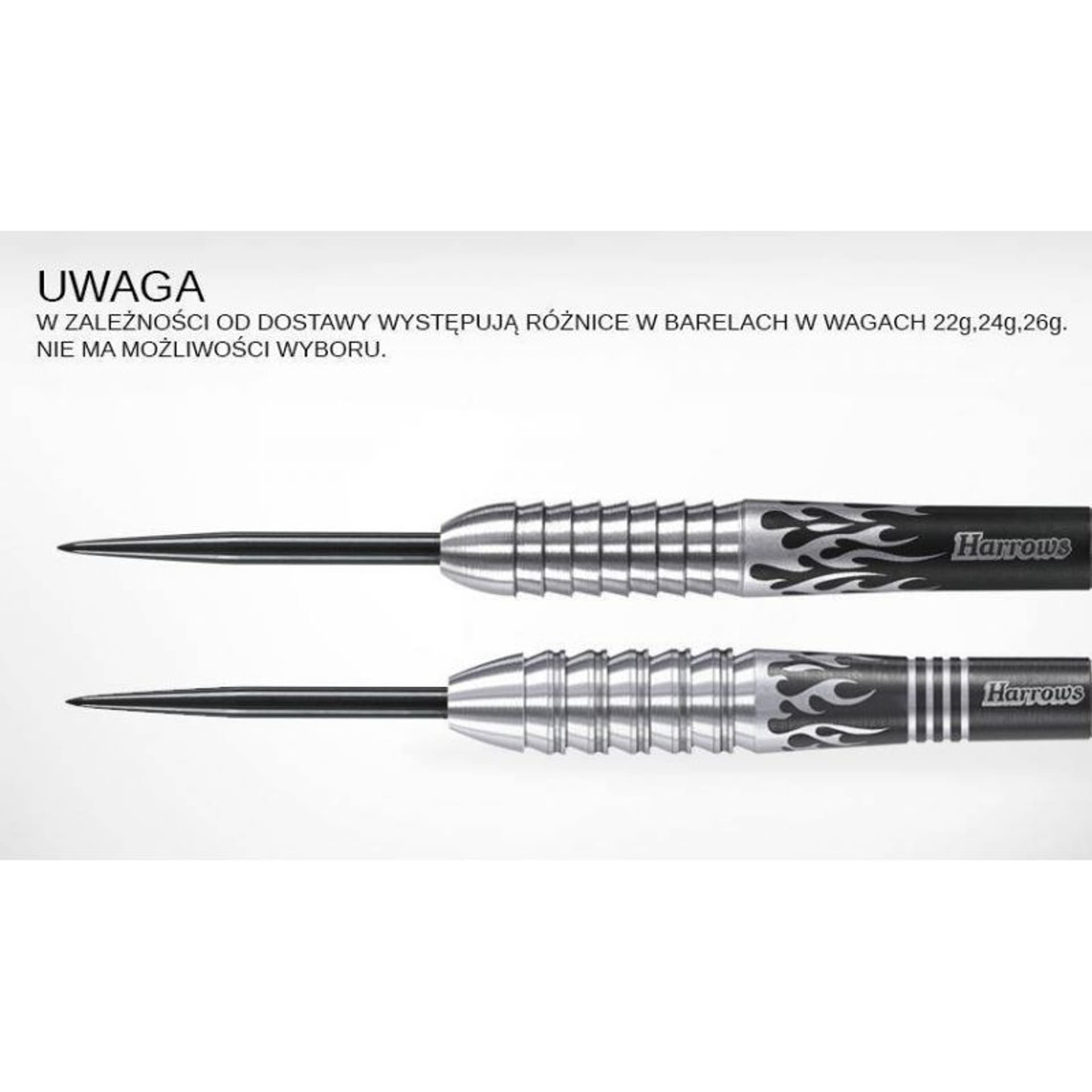 

Rzutki Harrows FIRE 90% Steeltip (kolor Czarny)