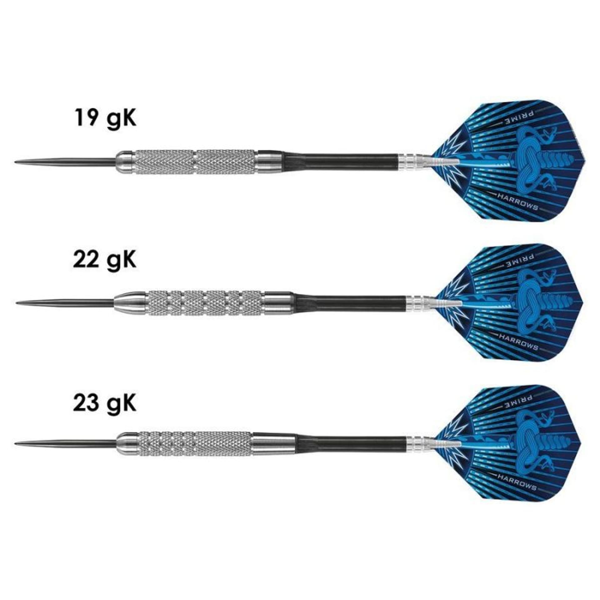 

Rzutki Harrows Assassin 80% Steeltip (kolor Niebieski. Szary/Srebrny)