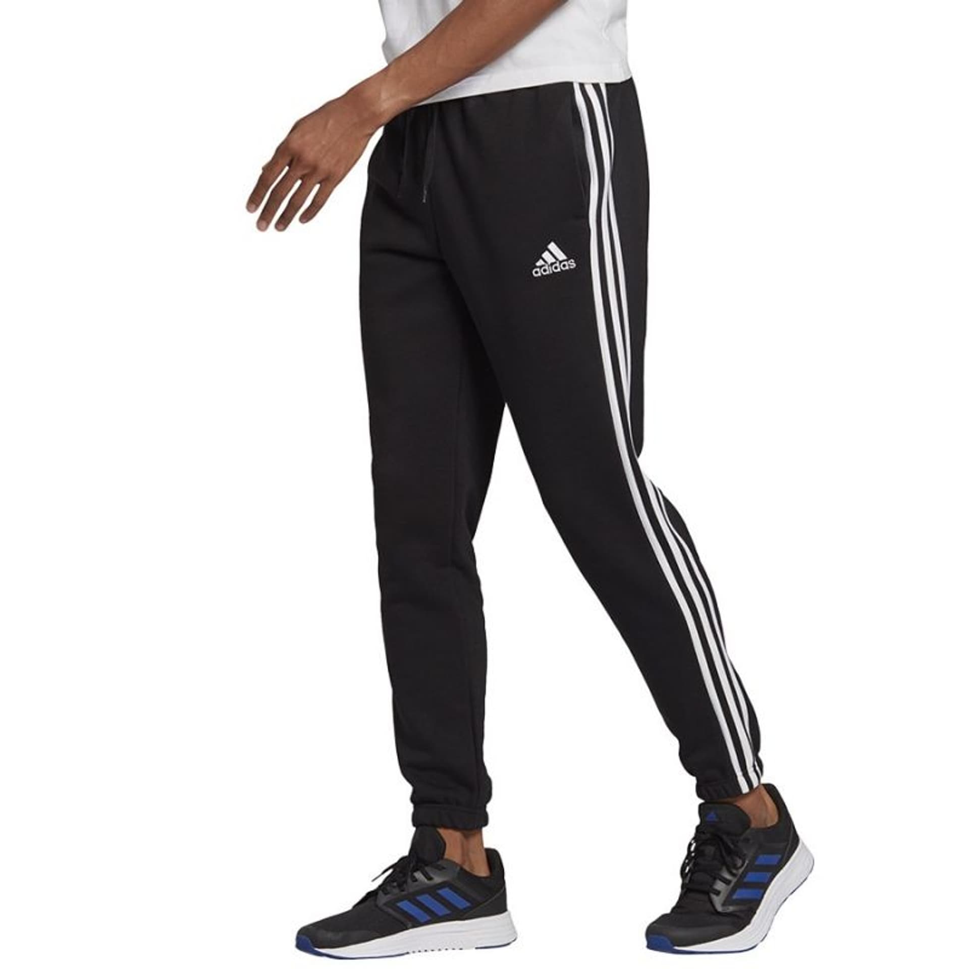 

Spodnie adidas Essentials Tapered Elasticcuff 3 Stripes Pant M (kolor Czarny, rozmiar S)