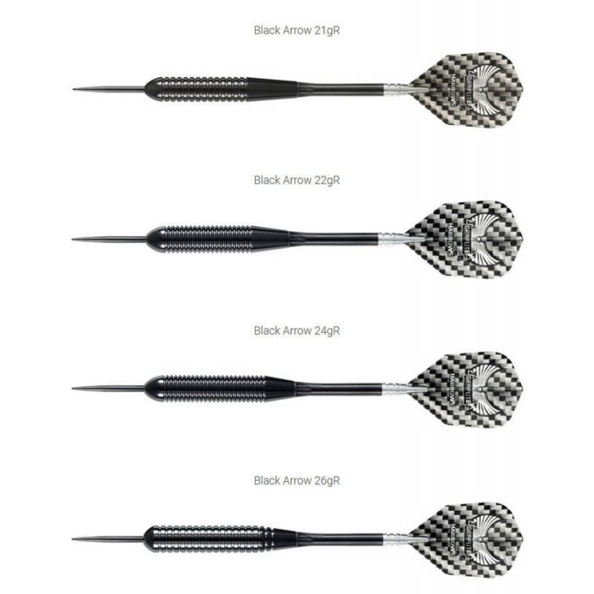 

Rzutki Harrows Black Arrow Steeltip (kolor Czarny)