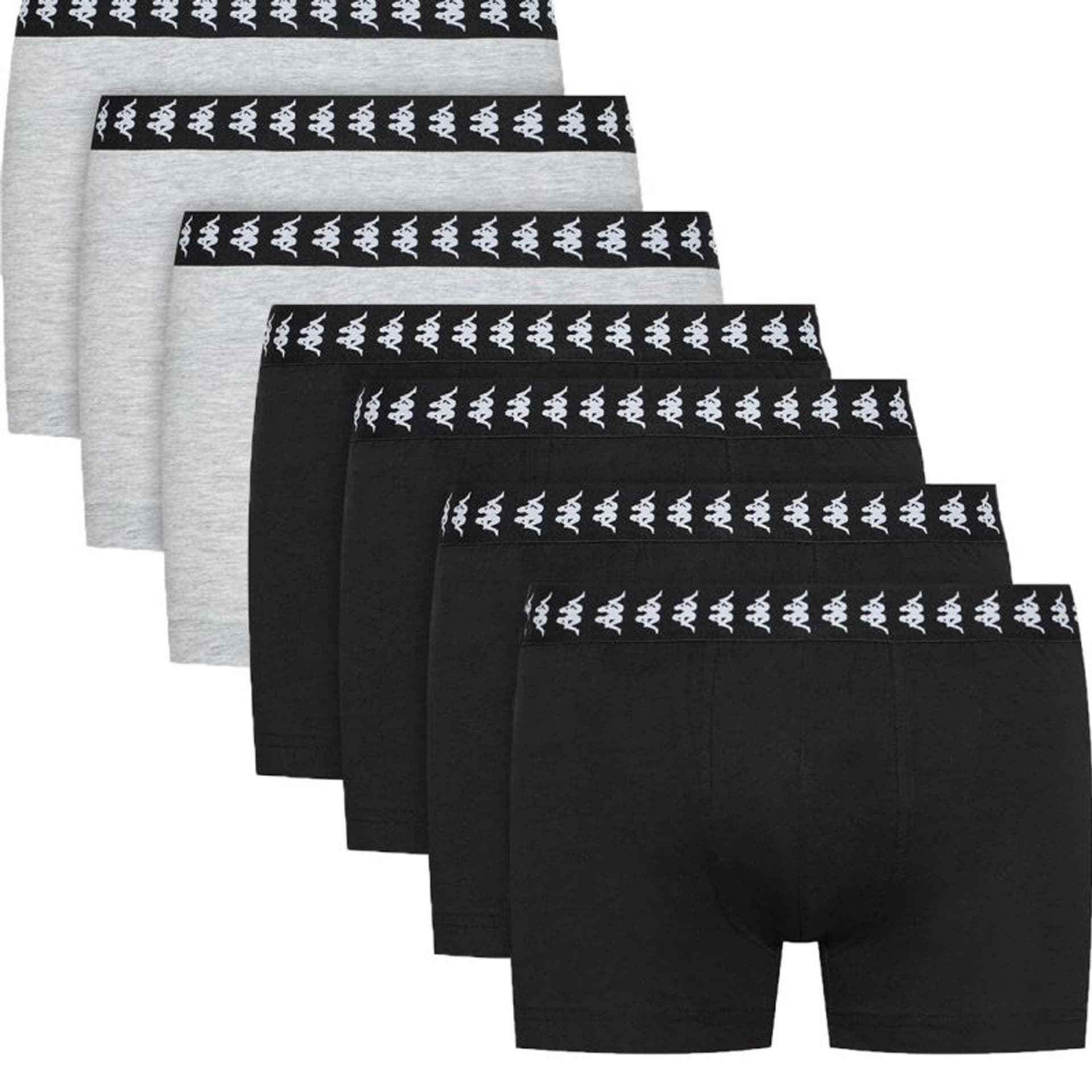 

Bokserki Kappa Zid 7pack Boxer Shorts M 708276-15 (kolor Czarny. Szary/Srebrny, rozmiar XL)