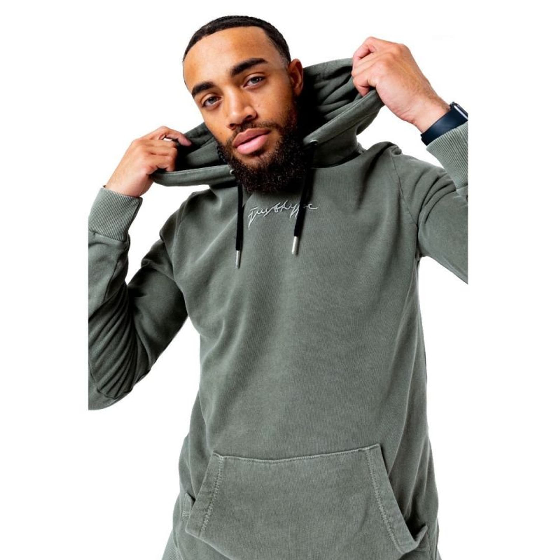 

Bluza Justhype Acid Wash Hoody M TWLR- (kolor Zielony, rozmiar M)