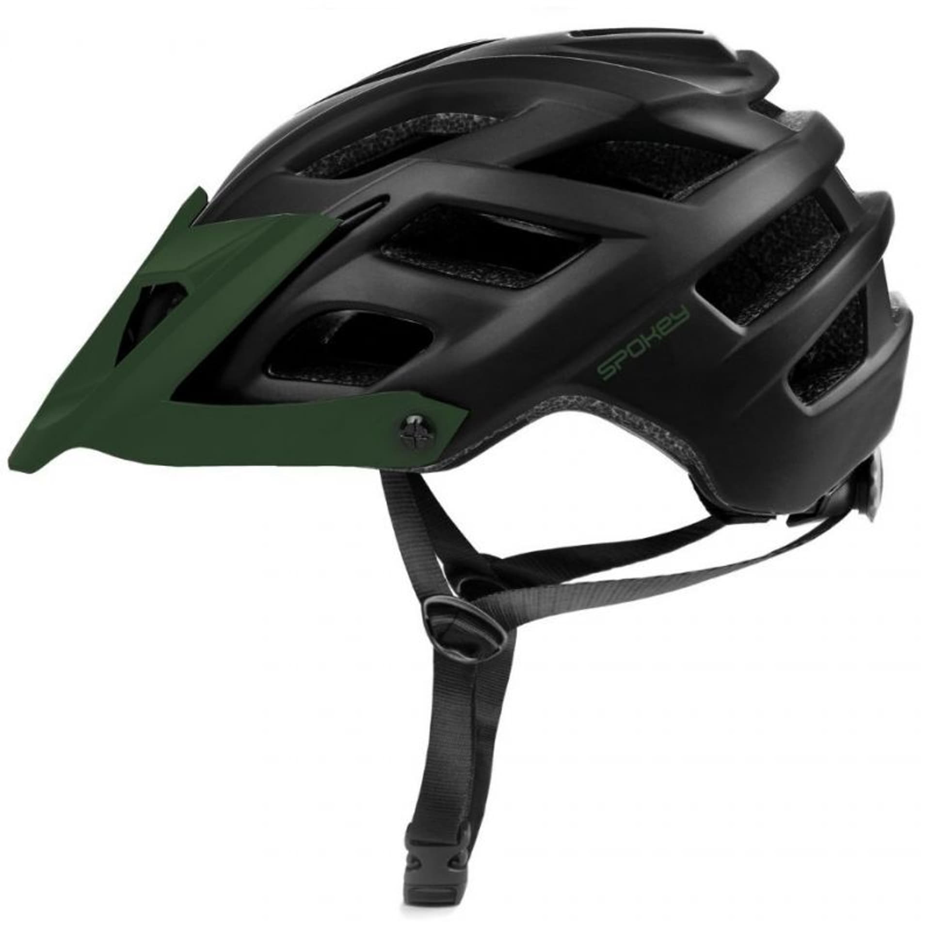 

Kask rowerowy Spokey Singletrail 928237 (kolor Czarny. Zielony)