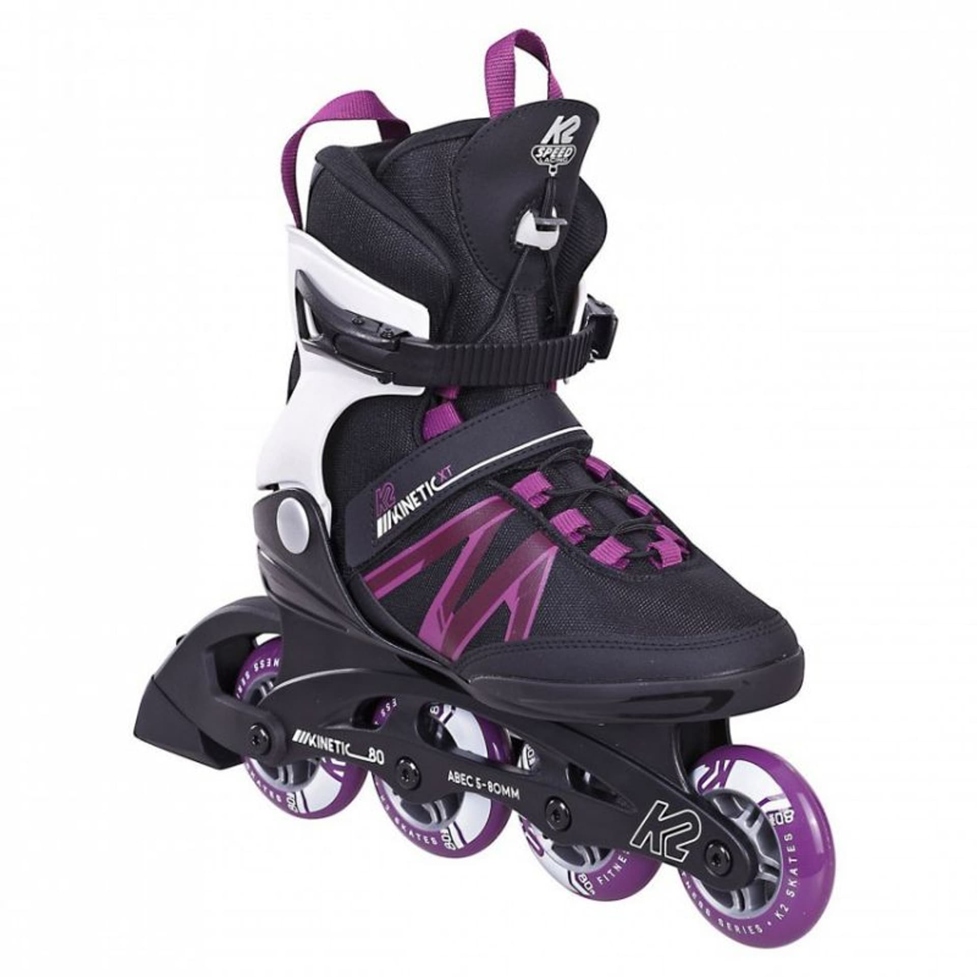 

Rolki fitness K2 Kinetic 80 Pro XT W '22 (kolor Czarny. Fioletowy)