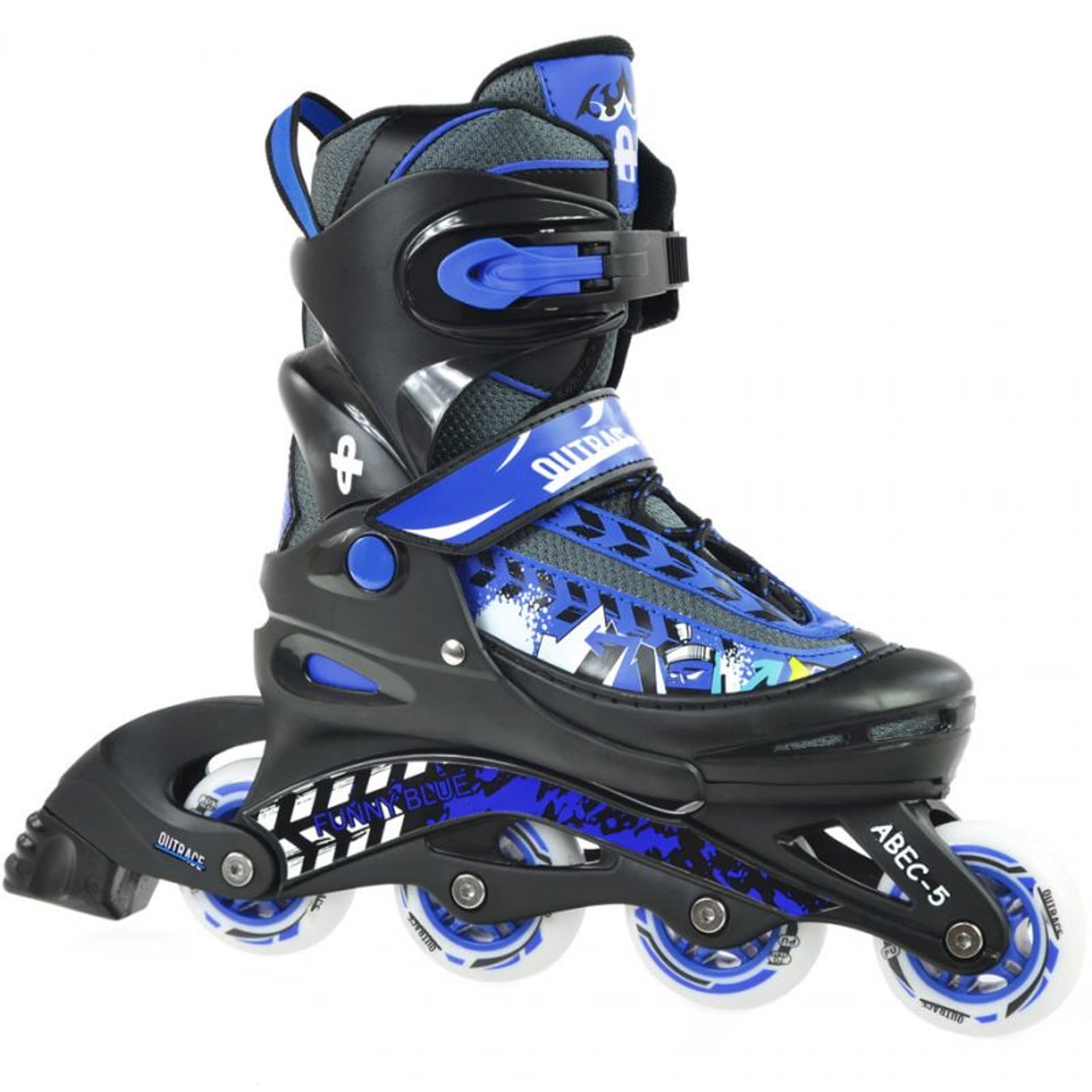 

Rolki, wrotki Outrace Funny Blue Jr (kolor Czarny. Niebieski, rozmiar 30-33)