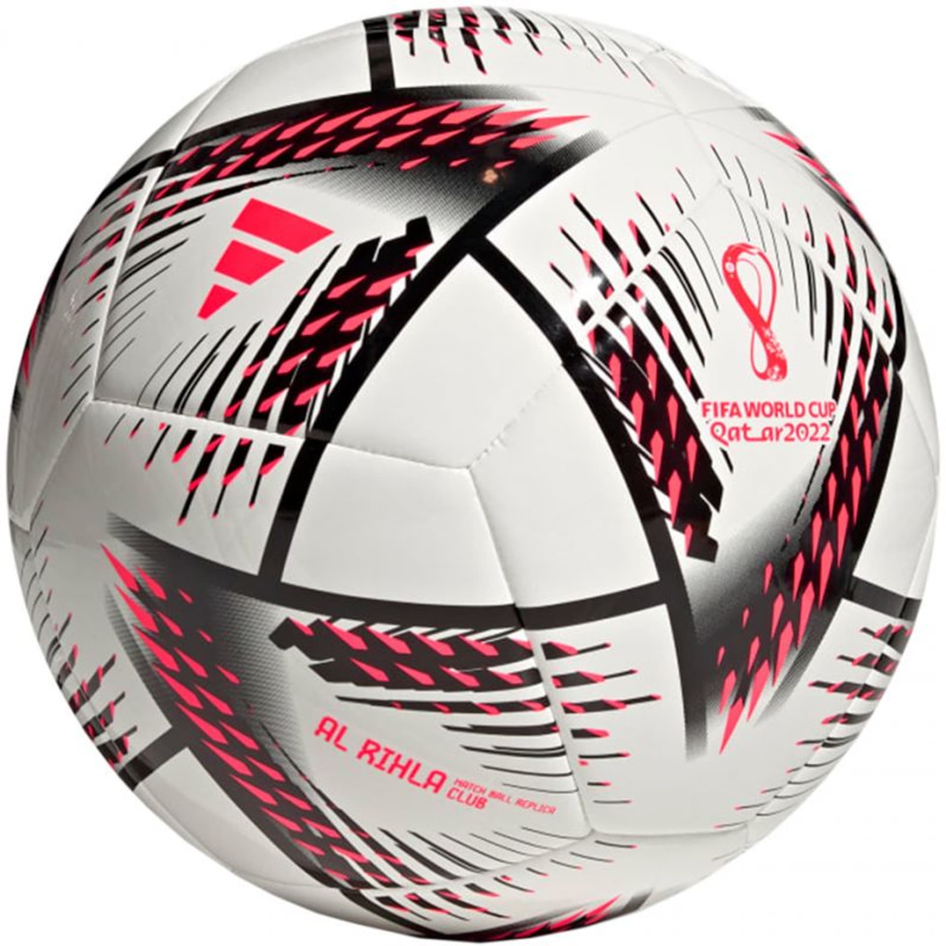 

Piłka nożna adidas Al Rihla Club Ball 2022 (kolor Biały. Czerwony, rozmiar 4)