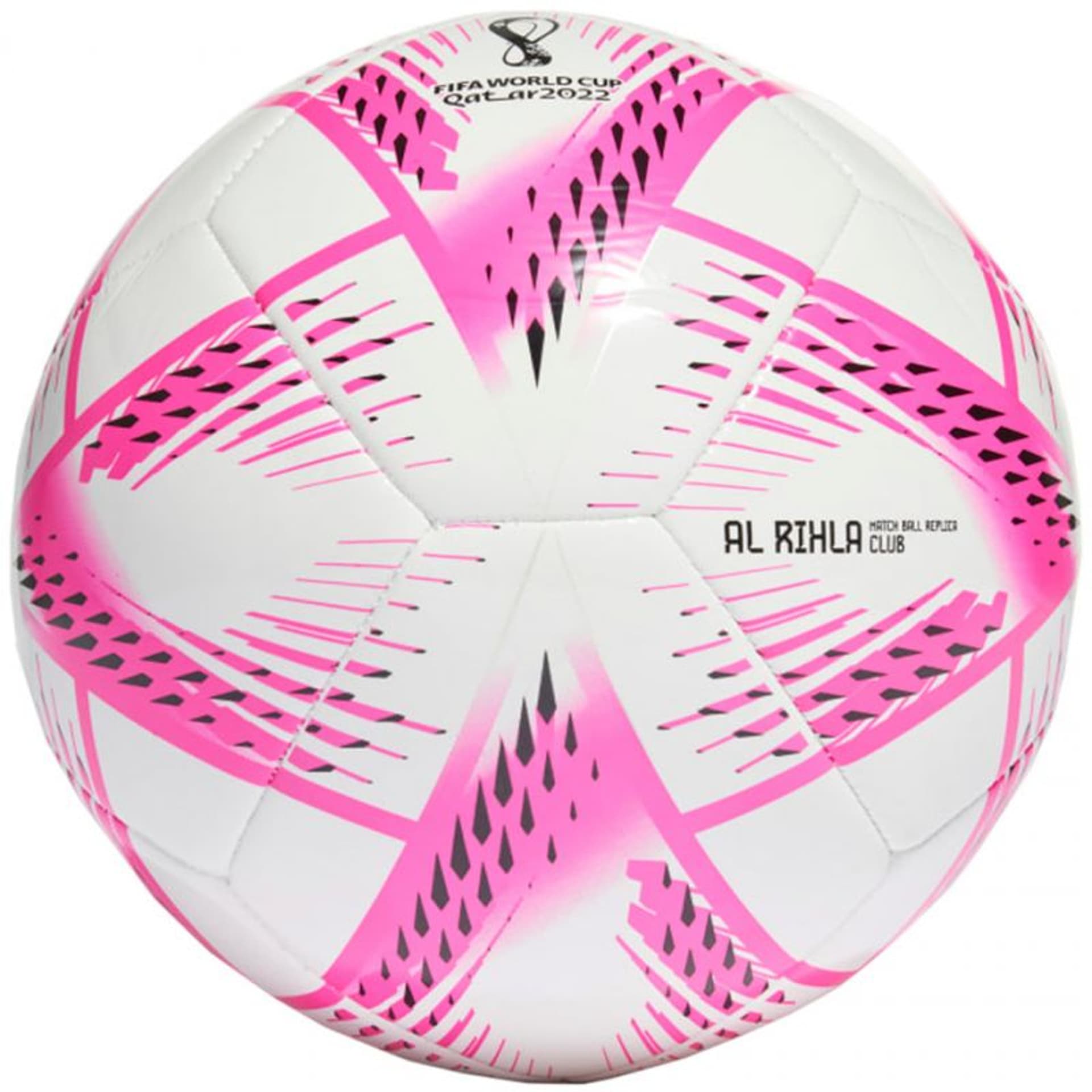 

Piłka nożna adidas Al Rihla Club Ball 2022 (kolor Biały. Różowy, rozmiar 4)