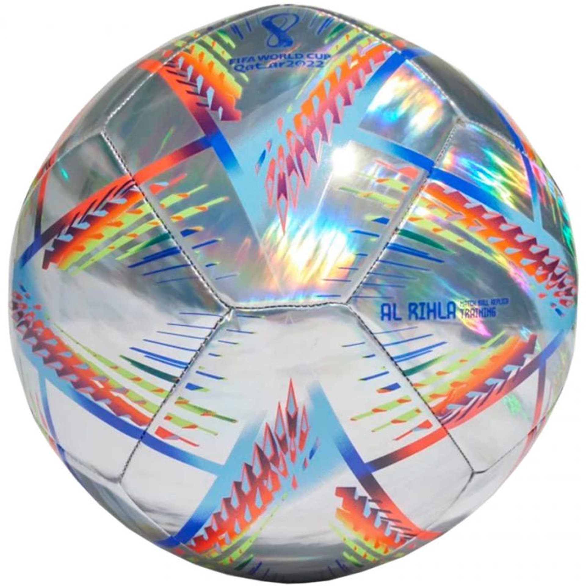 

Piłka nożna adidas Al Rihla Training Hologram Foil 2022 (kolor Szary/Srebrny, rozmiar 4)
