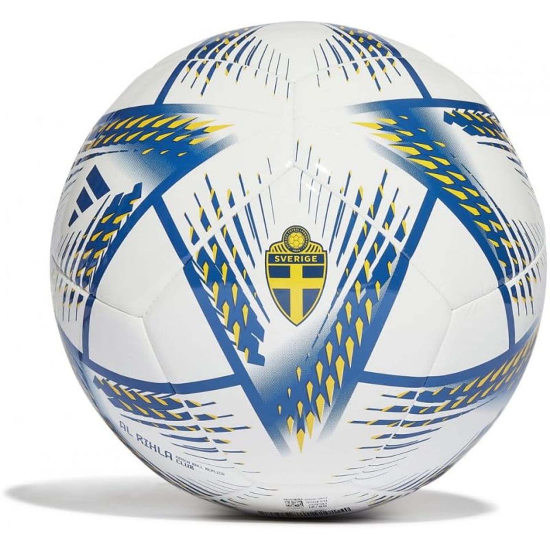 

Piłka nożna adidas Al Rihla Sweden Club Football (kolor Biały. Niebieski, rozmiar 5)