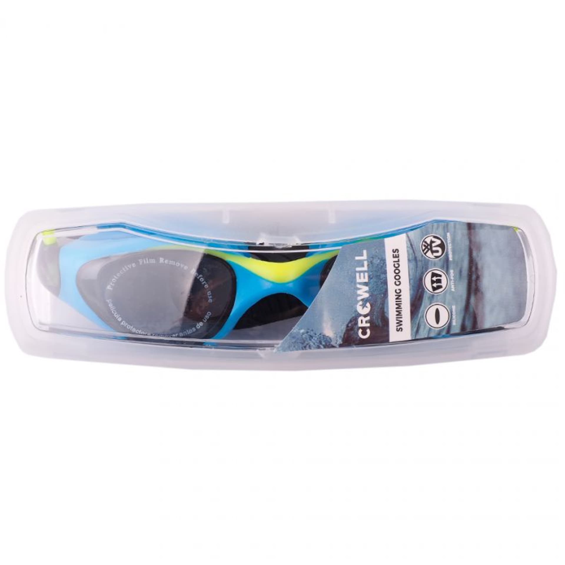 

Okulary pływackie Crowell Splash Jr (kolor Czarny. Niebieski)