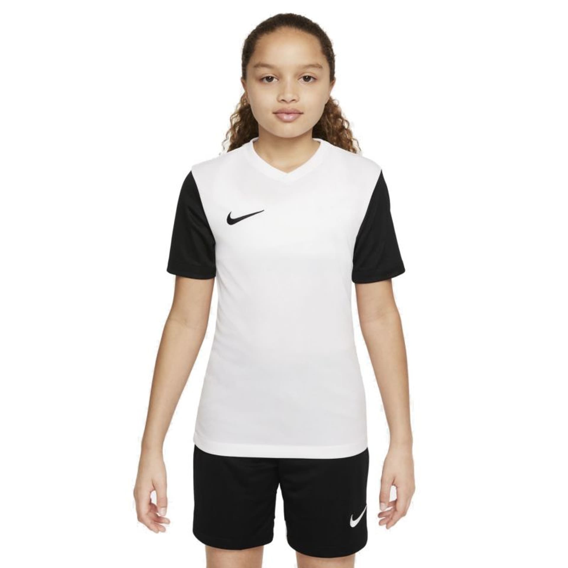 

Koszulka Nike Dri-Fit Tiempo Premier 2 Jr (kolor Biały. Czarny, rozmiar L (147-158cm))