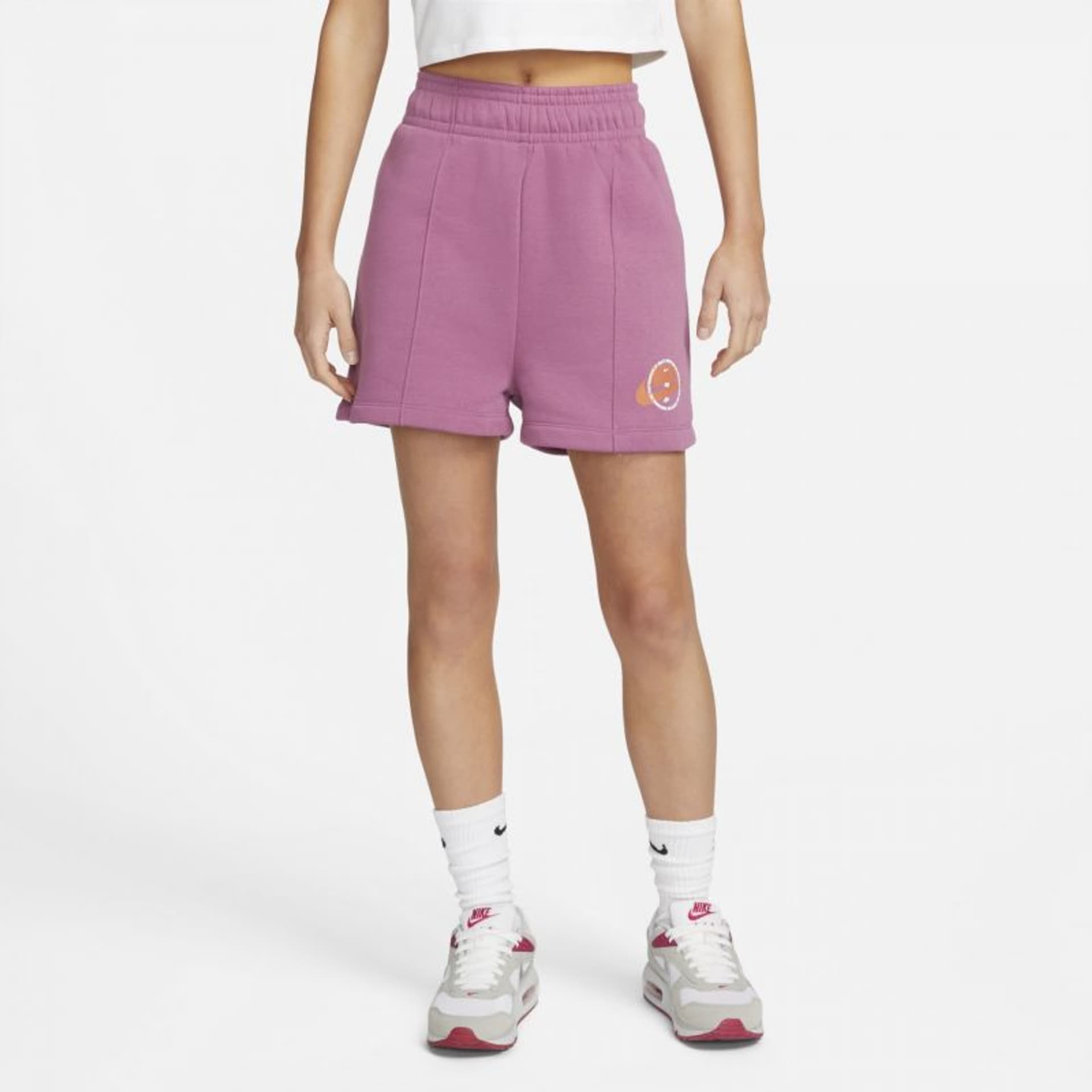 

Spodenki Nike Sportswear Fleece Shorts W DX5677 (kolor Różowy, rozmiar M)