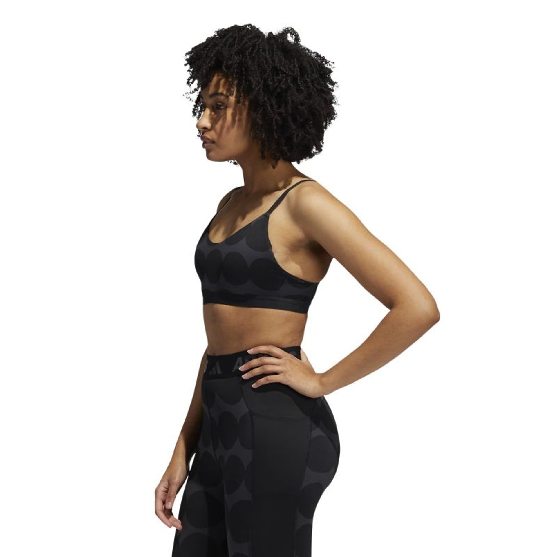 

Biustonosz adidas All Me Light Support Marimekko Bra (kolor Czarny. Szary/Srebrny, rozmiar L)