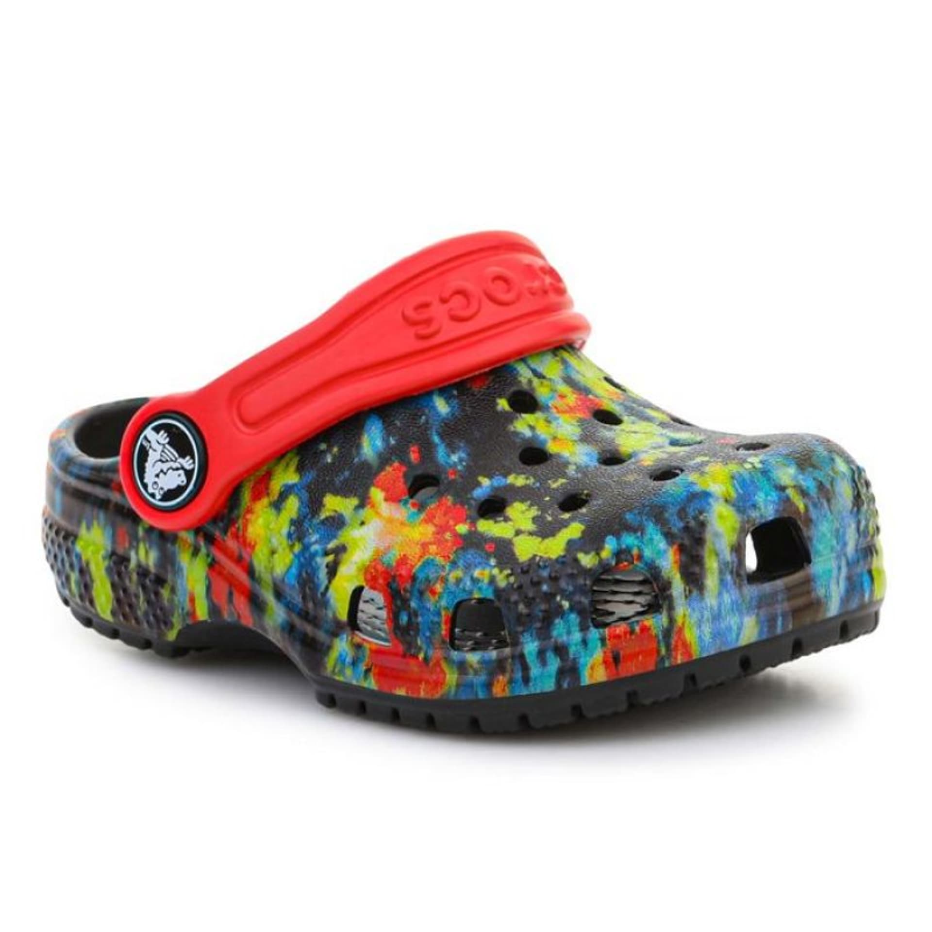 

Klapki Crocs Classic Tie Dye Graphic Kids Clog T Jr 206994 (kolor Wielokolorowy, rozmiar EU 22/23)