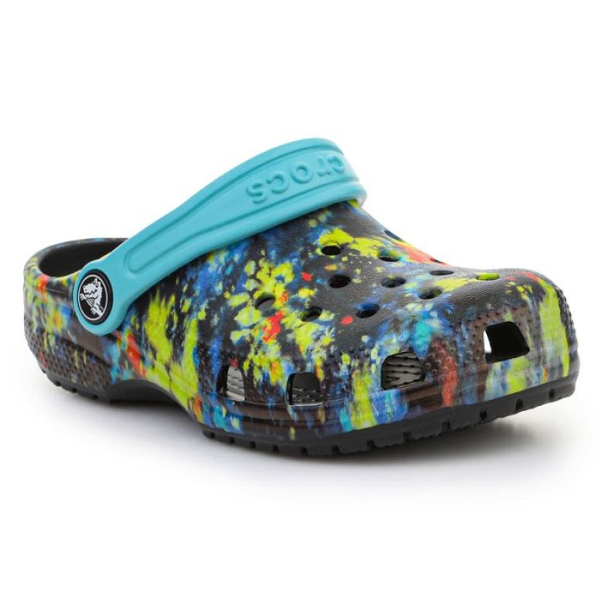 

Klapki Crocs Classic Tie Dye Graphic Kids Clog Jr 206995 (kolor Wielokolorowy, rozmiar EU 29/30)