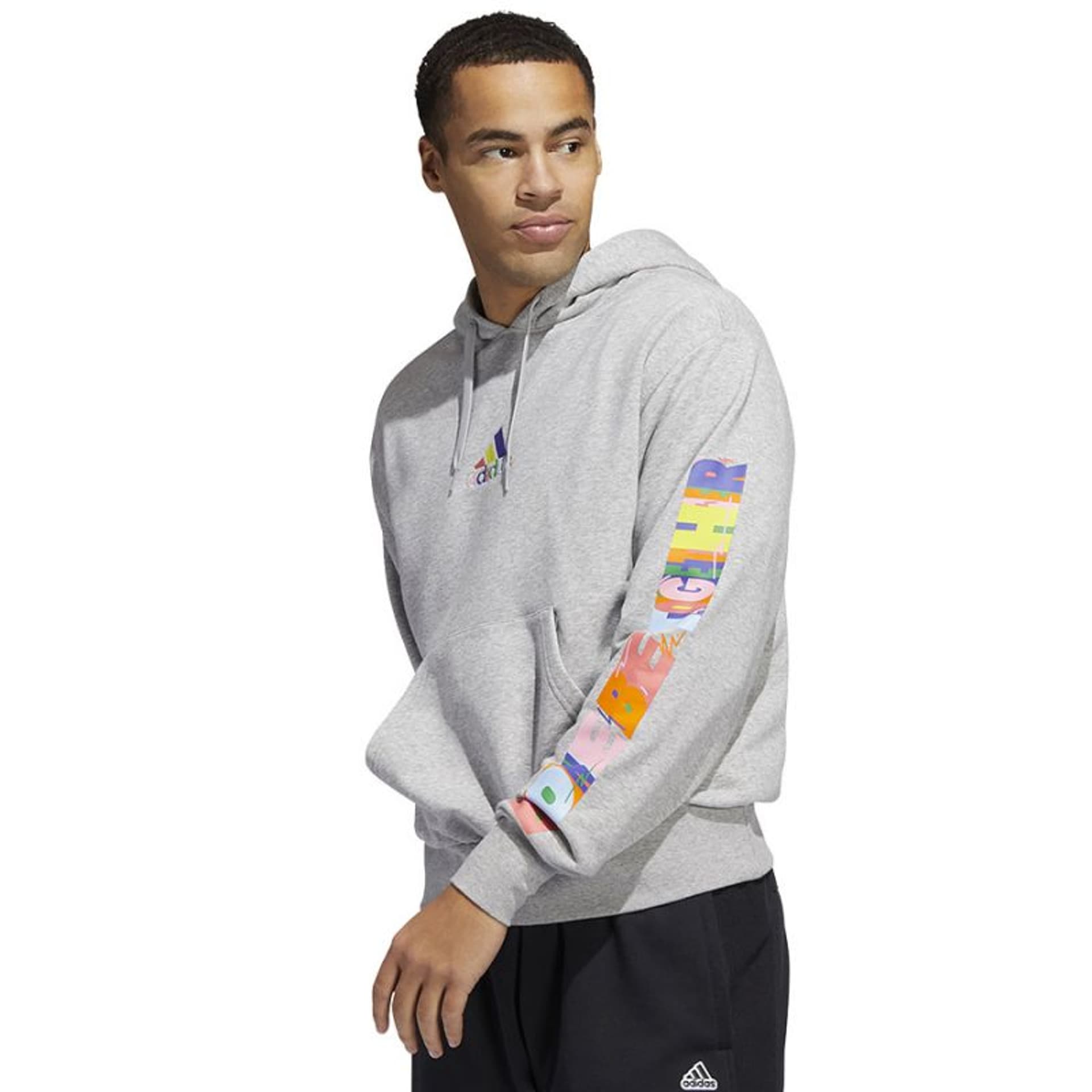 

Bluza adidas Pride Hoodie M (kolor Szary/Srebrny, rozmiar L)