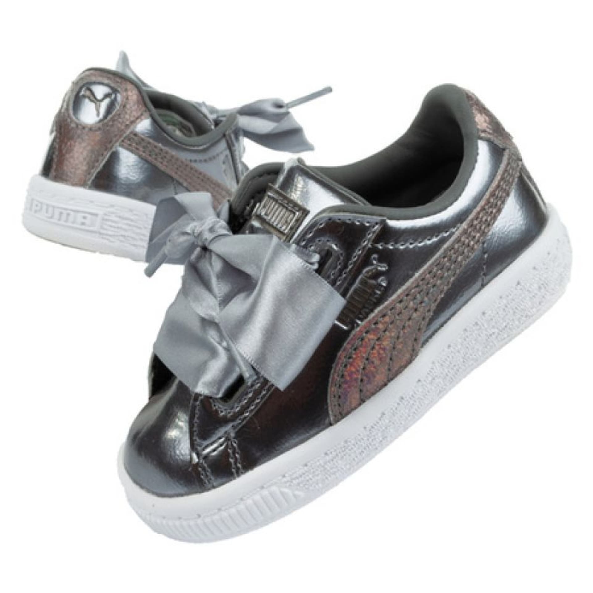 

Buty sportowe Puma Basket Jr 365995 (kolor Szary/Srebrny, rozmiar 24)