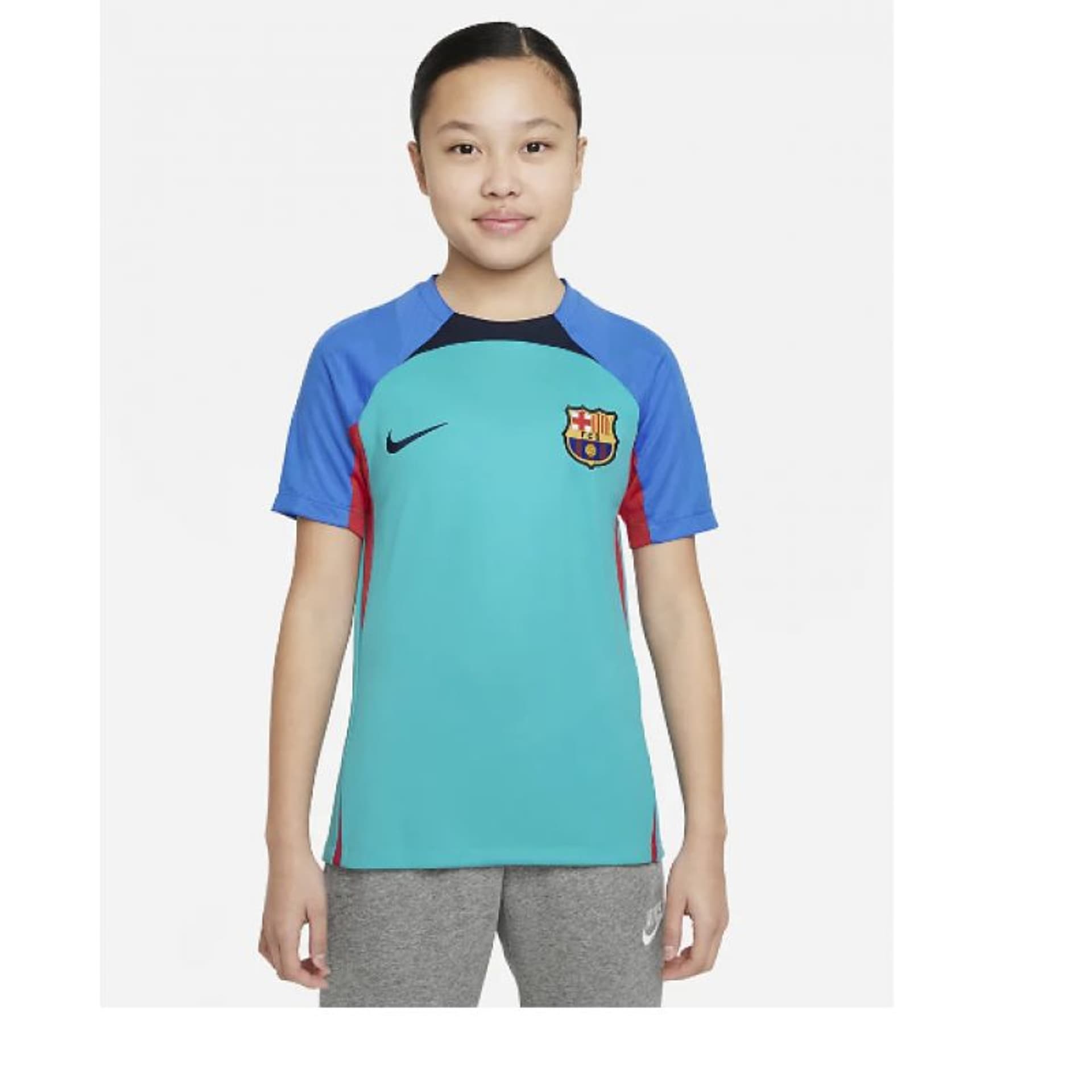 

Koszulka Nike FC Barcelona Strike Jr DJ8720 (kolor Niebieski, rozmiar XL (158-170cm))