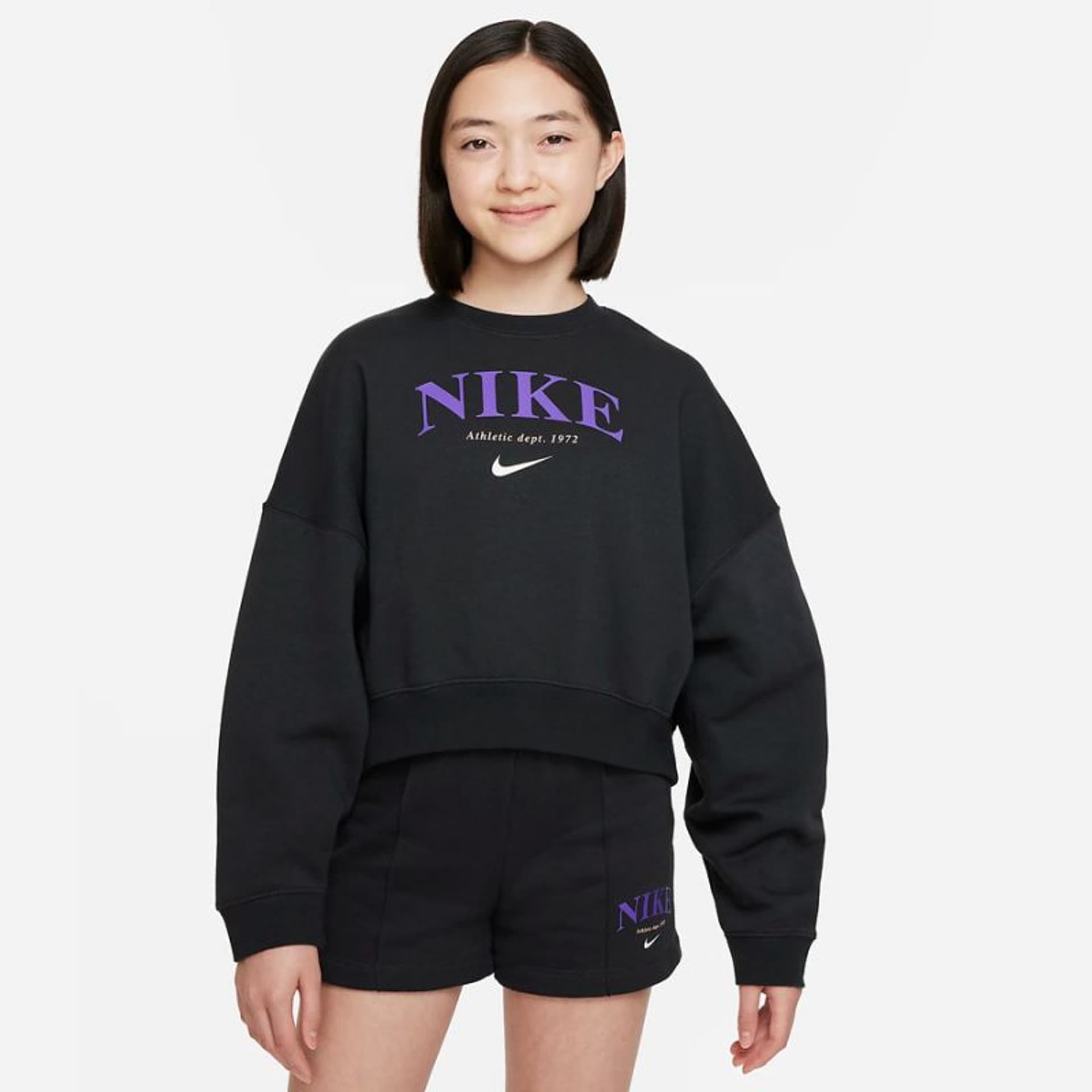

Bluza Nike Sportswear Trend FLC Crew Jr DV2563 (kolor Czarny, rozmiar S (128-137))