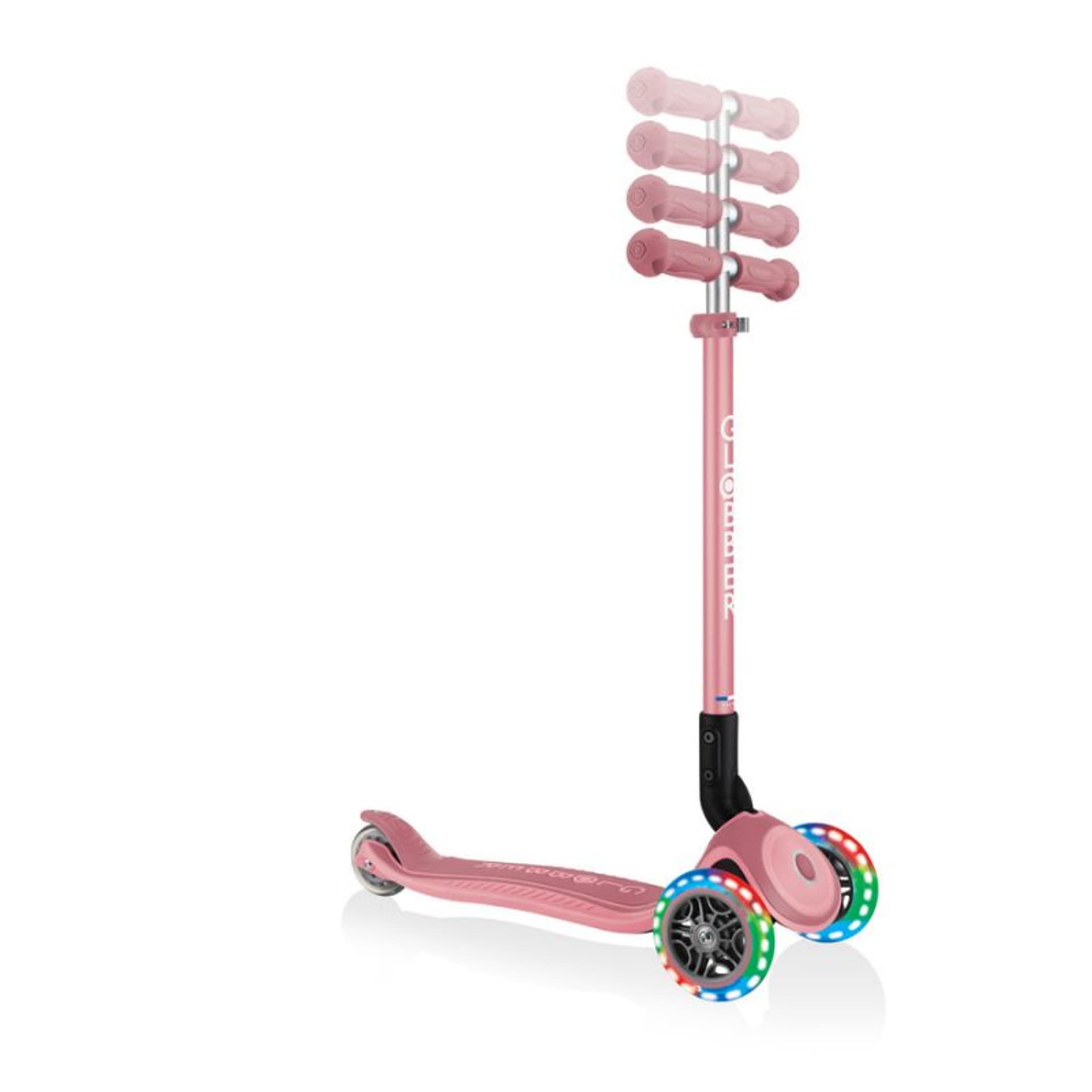 

Hulajnoga 3-kołowa Globber Primo Foldable Plus Lights Jr (kolor Różowy)