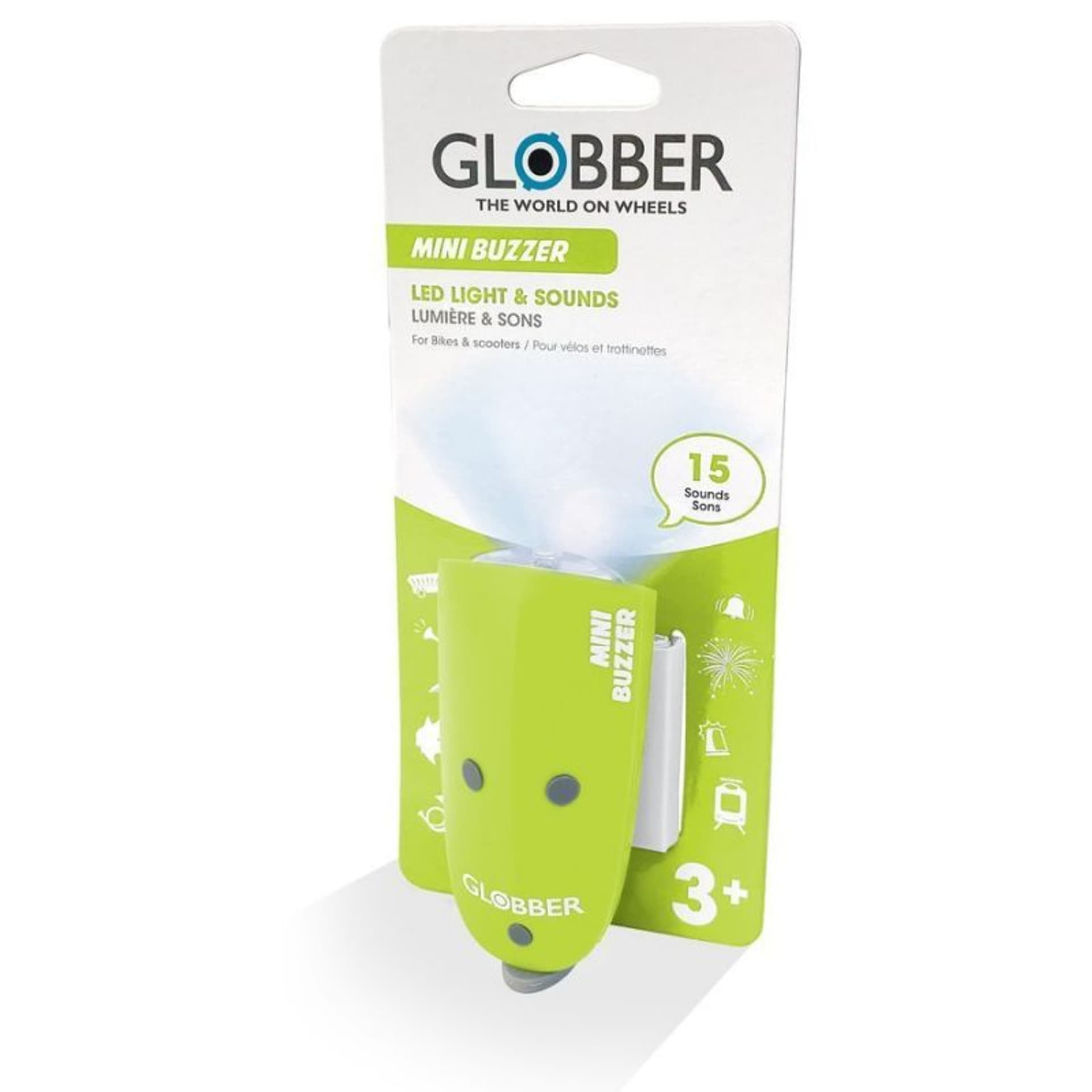 

Lampka LED + klakson Globber Mini Buzzer (kolor Zielony)
