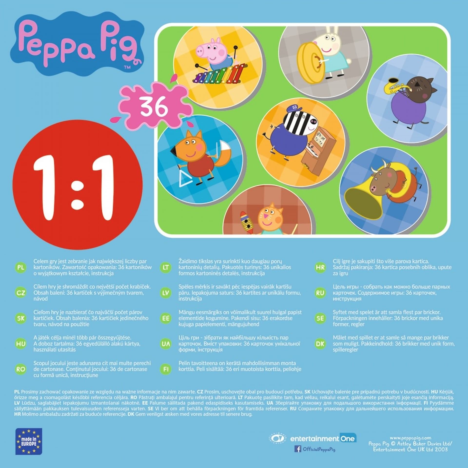 

Gra Memos Świnka Peppa