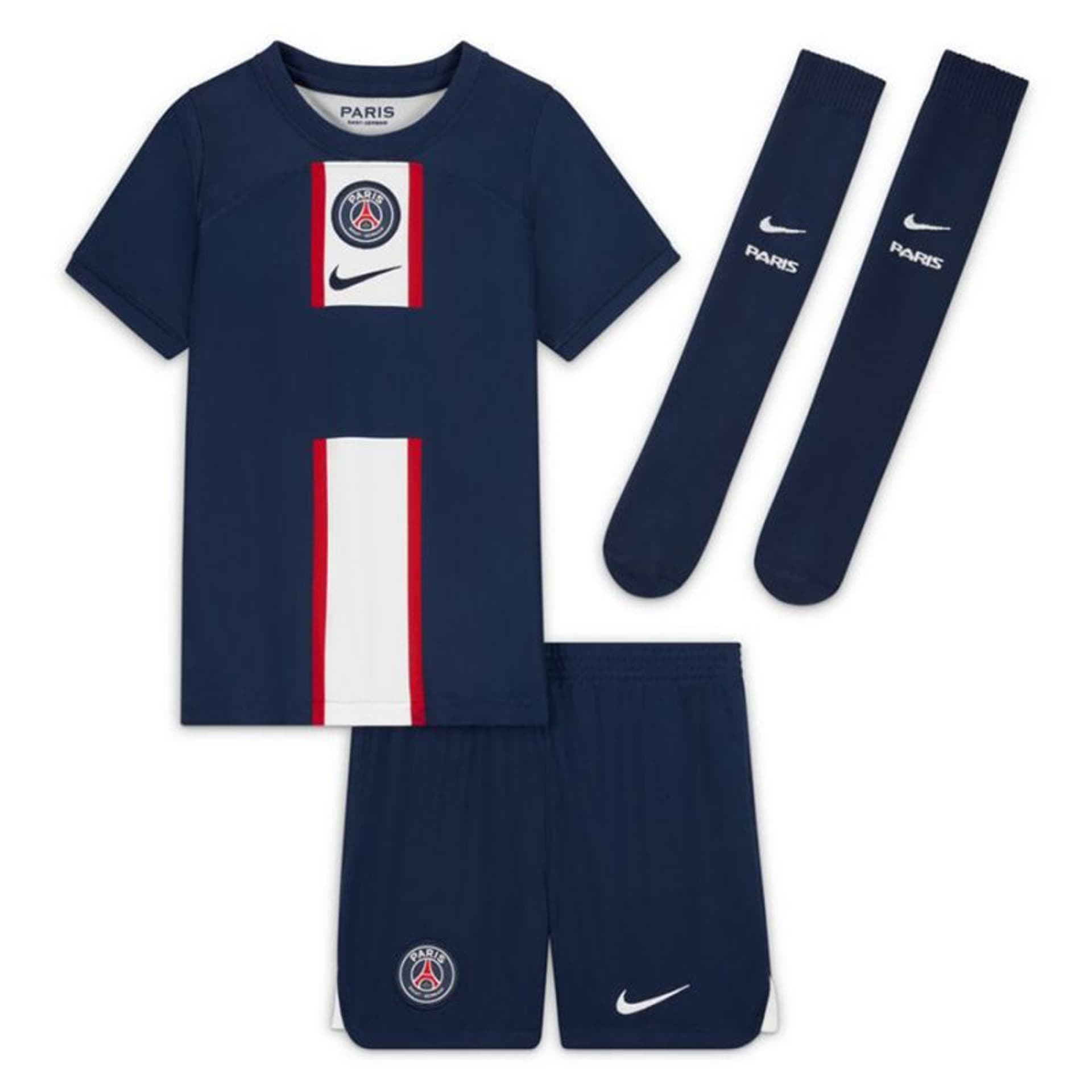 

Komplet Nike PSG 2022/23 Home Little Kids DJ7897 (kolor Niebieski, rozmiar XS 96-104 cm)