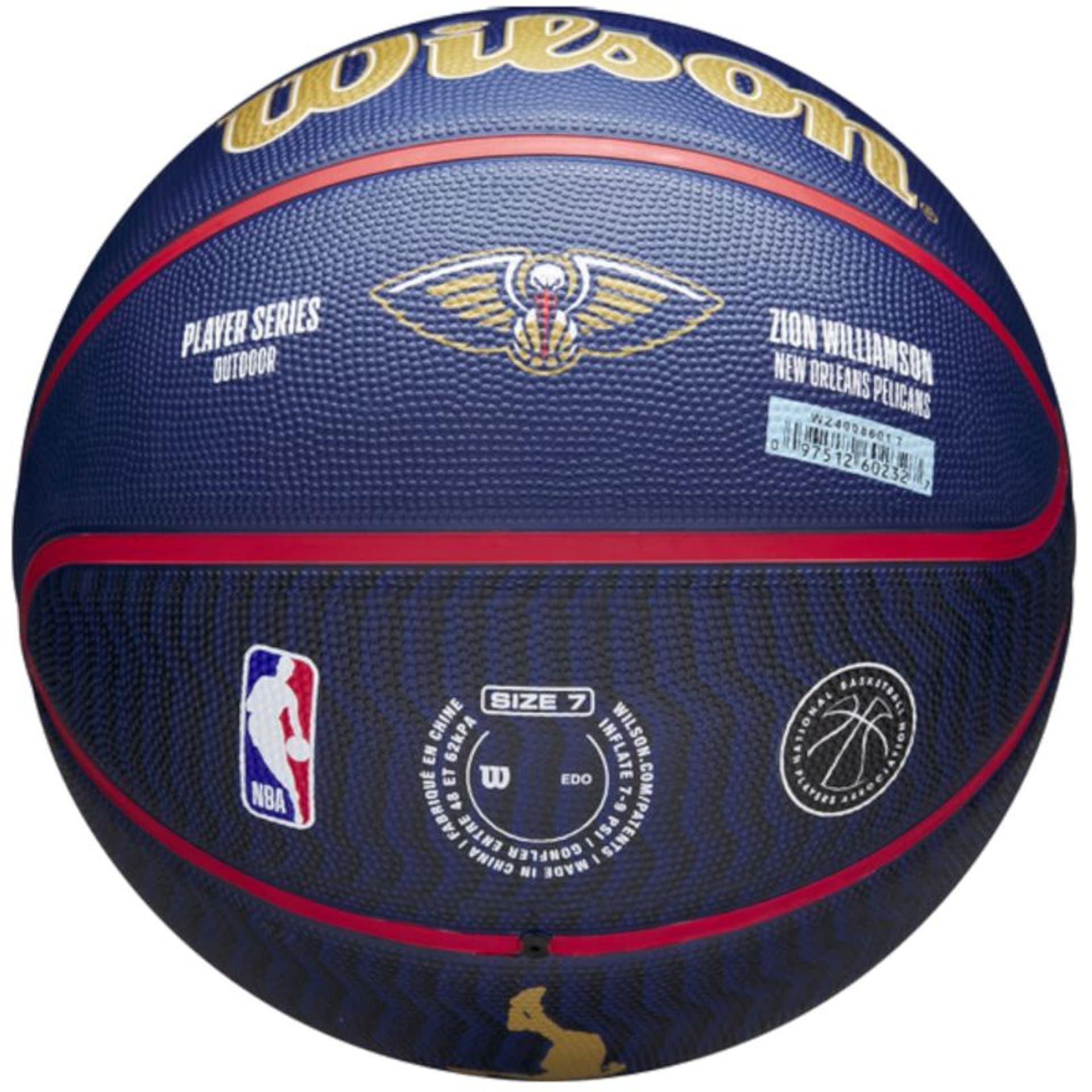 

Piłka do koszykówki Wilson NBA Player Icon Zion Williamson Outdoor Ball (kolor Granatowy, rozmiar 7)