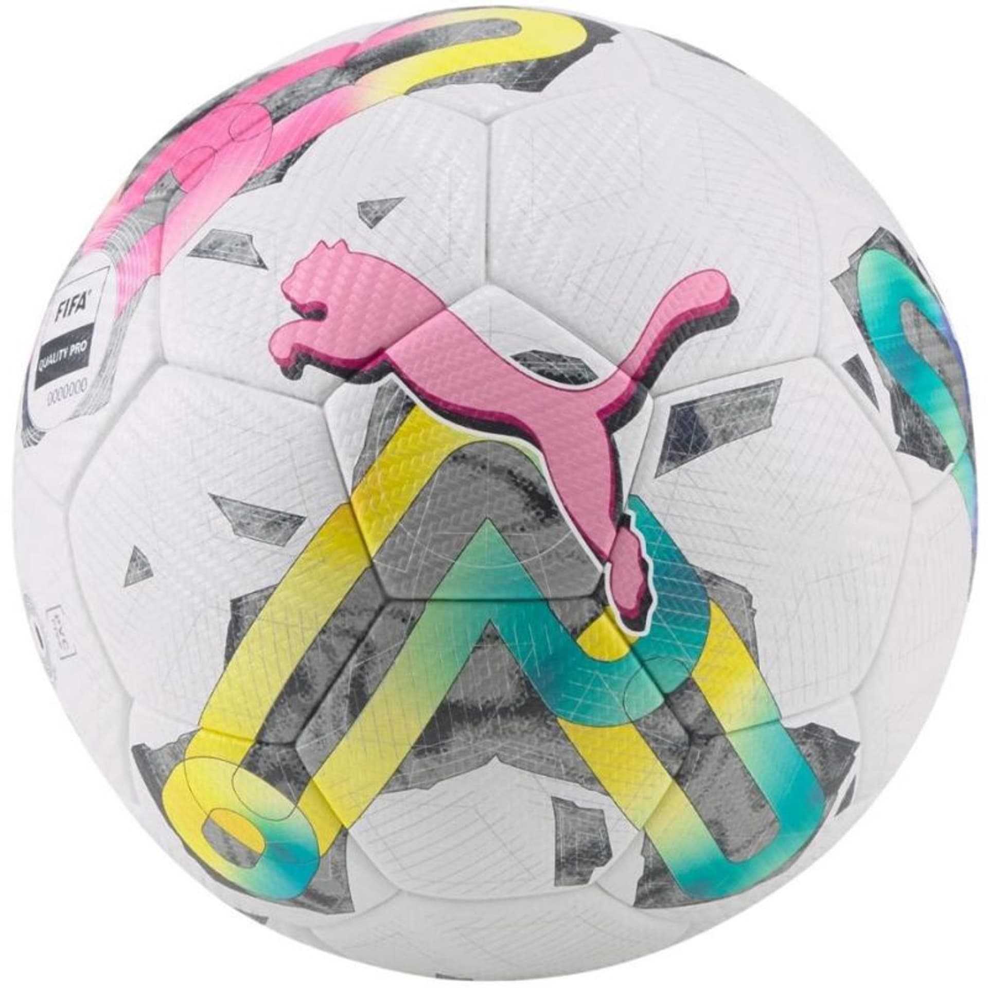

Piłka nożna Puma Orbita 2 TB FIFA Quality Pro 83775 (kolor Biały. Zielony. Różowy, rozmiar 5)