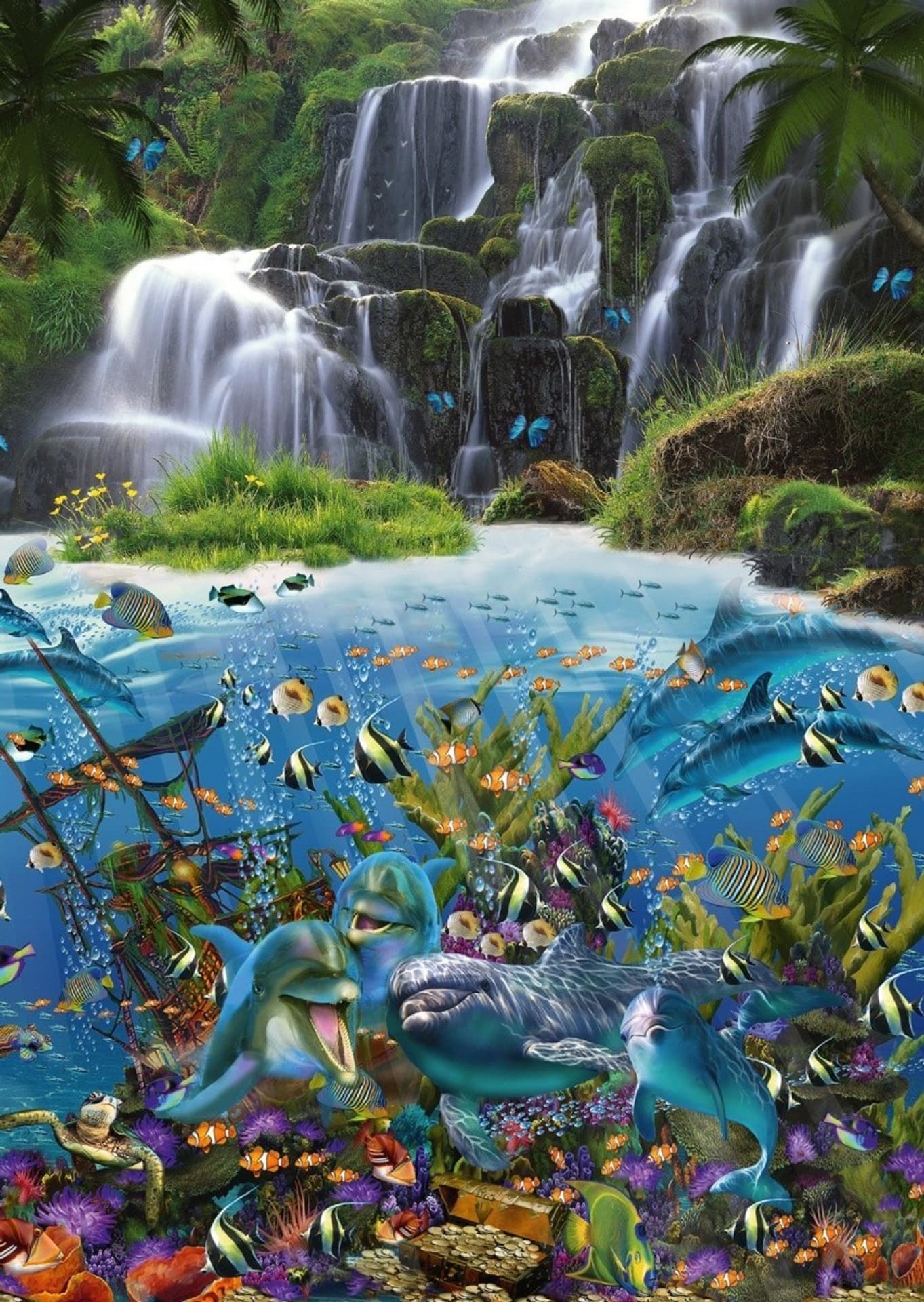 

Puzzle 1000 elemantów John Enright Wodospad
