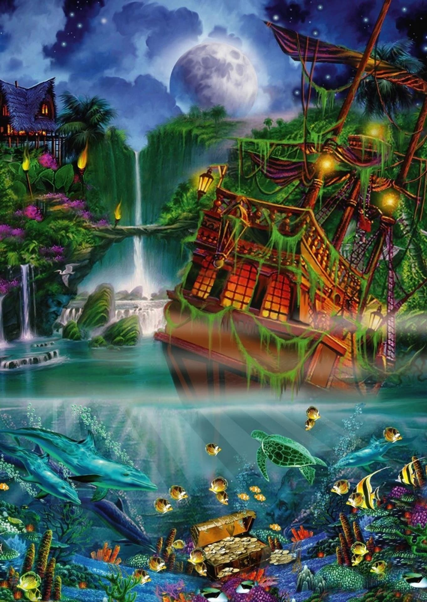 

Puzzle Premium Quality 1000 elementów John Enright Zatopiony skarb