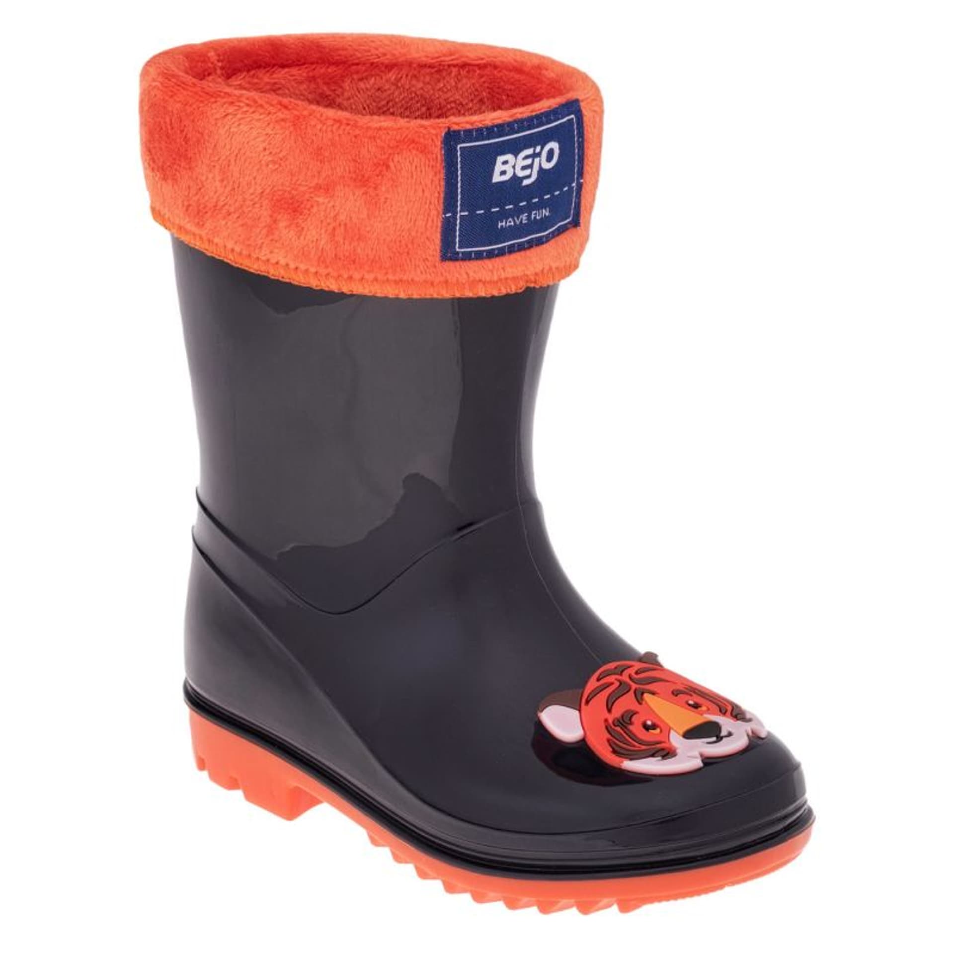 

Kalosze Bejo Frise Wellies Jr (kolor Czarny. Pomarańczowy, rozmiar 24)