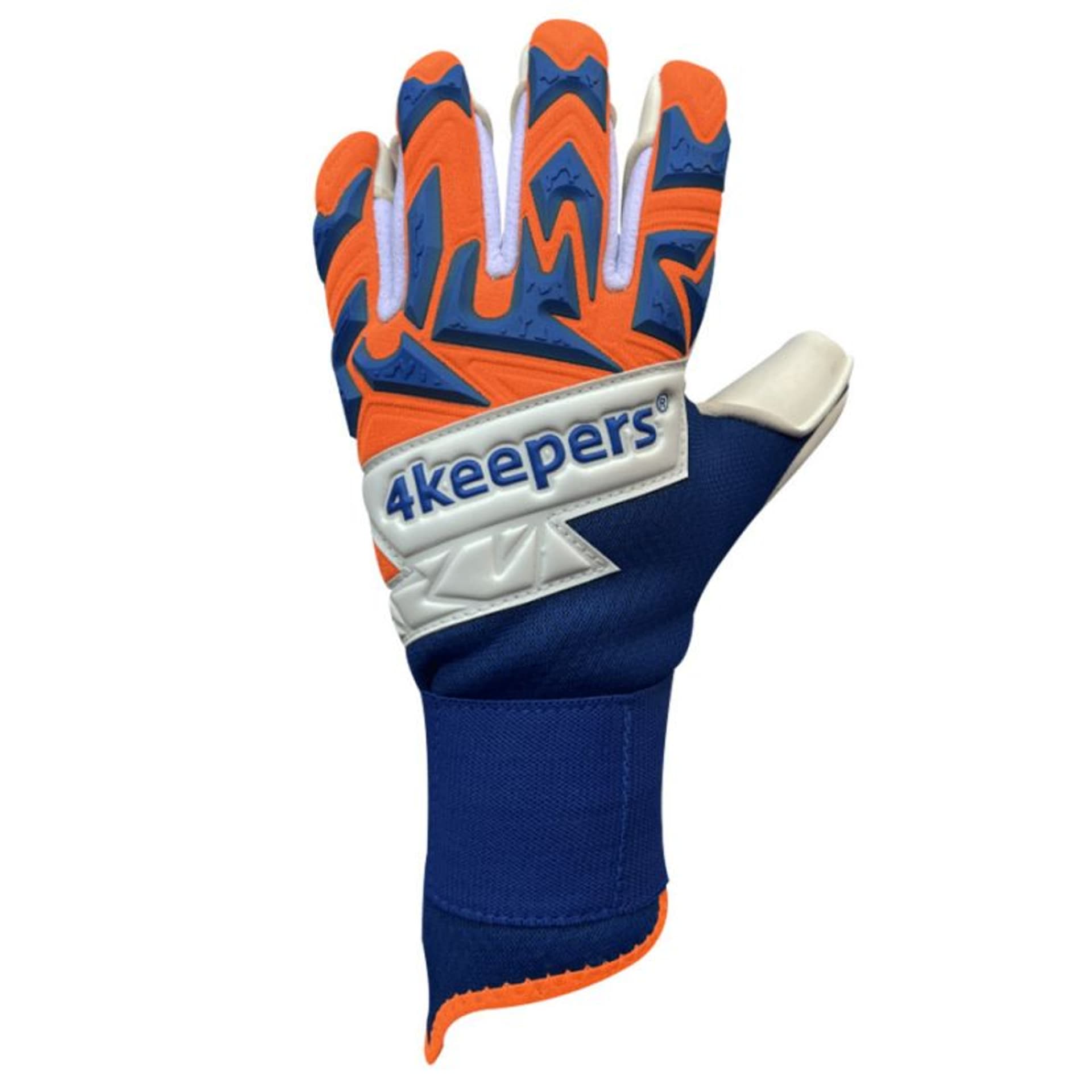 

Rękawice bramkarskie 4Keepers Equip Puesta NC M (kolor Niebieski. Pomarańczowy, rozmiar 10.5)