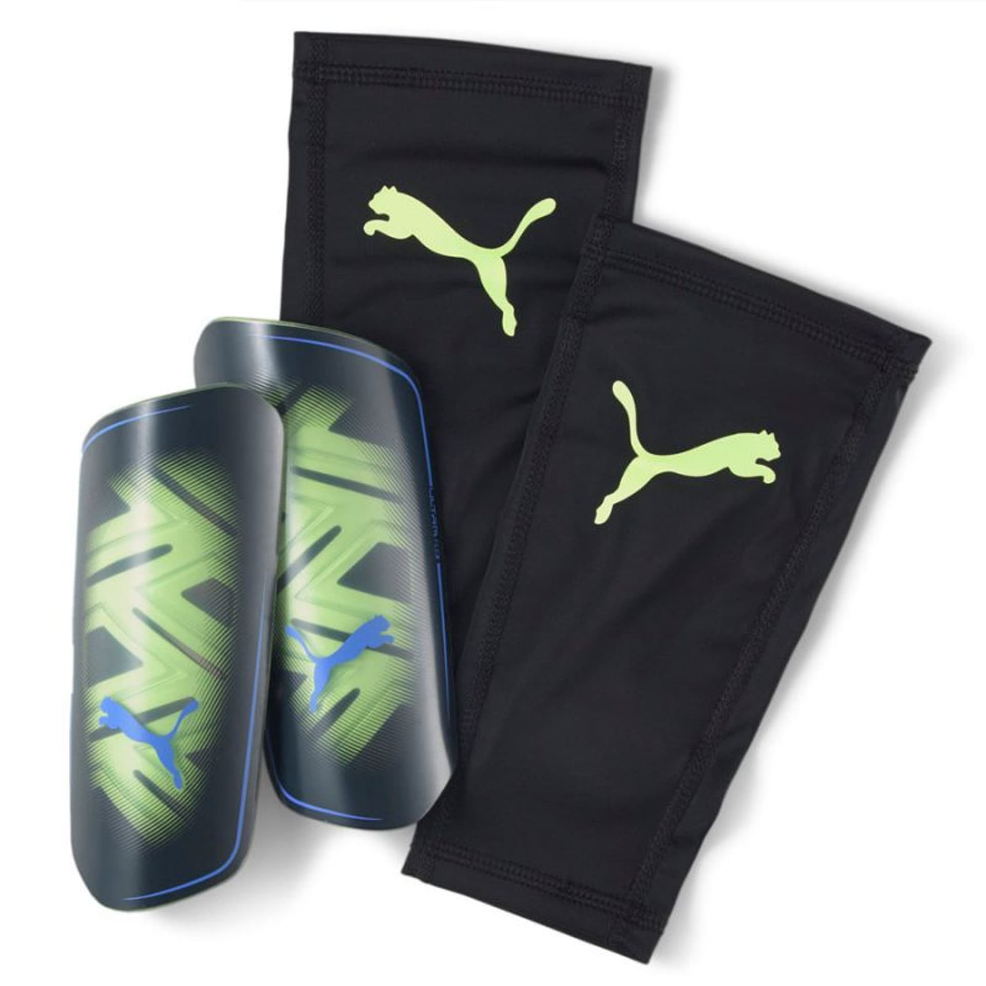 

Ochraniacze piłkarskie Puma Ultra Flex Sleeve 030830 (kolor Czarny. Zielony, rozmiar L)